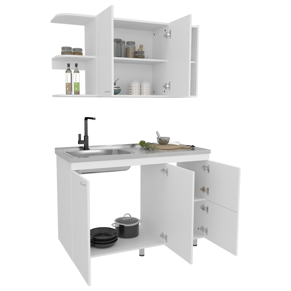 Cocina Elica 120 Rta Blanco Zf