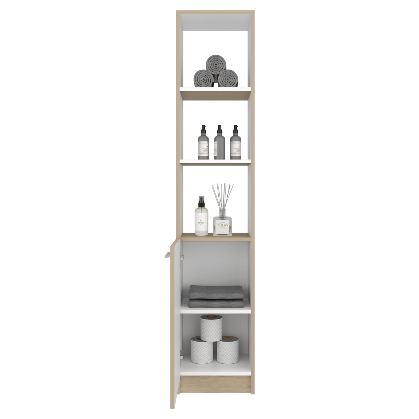 Mueble Auxiliar De Baño Bath 162X33X26 Rta Cartagena Blanco Zf