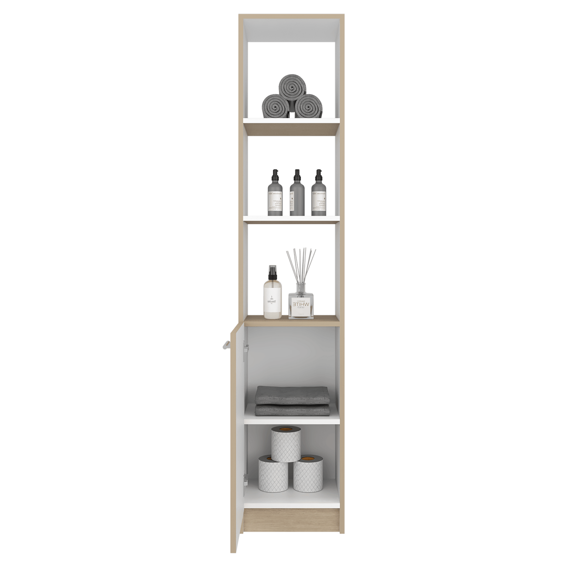 Mueble Auxiliar De Baño Bath 162X33X26 Rta Cartagena Blanco Zf