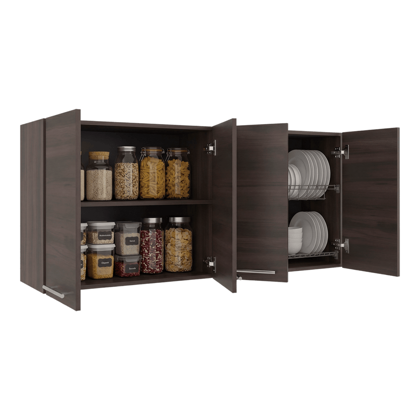 Gabinete Superior Cocina 60X120X33 Rta Nogal Zf