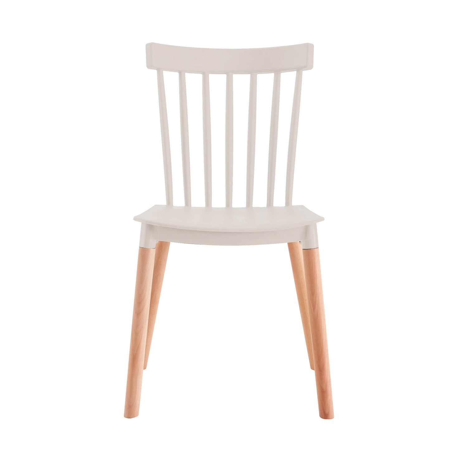 Set X6  Unidades Silla Comedor Blanca Patas Largas