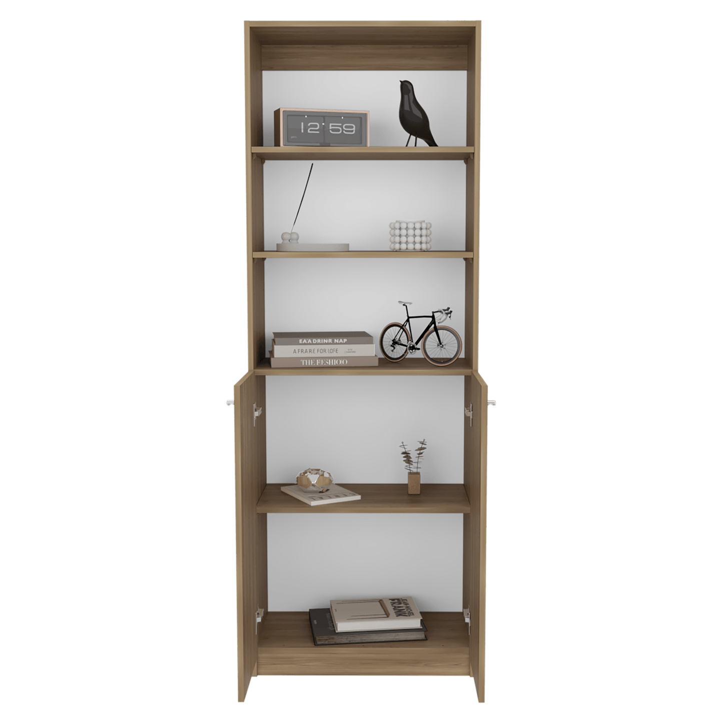 Estante Home E4 2P 180X62X29 Rta Fresno Blanco Zf