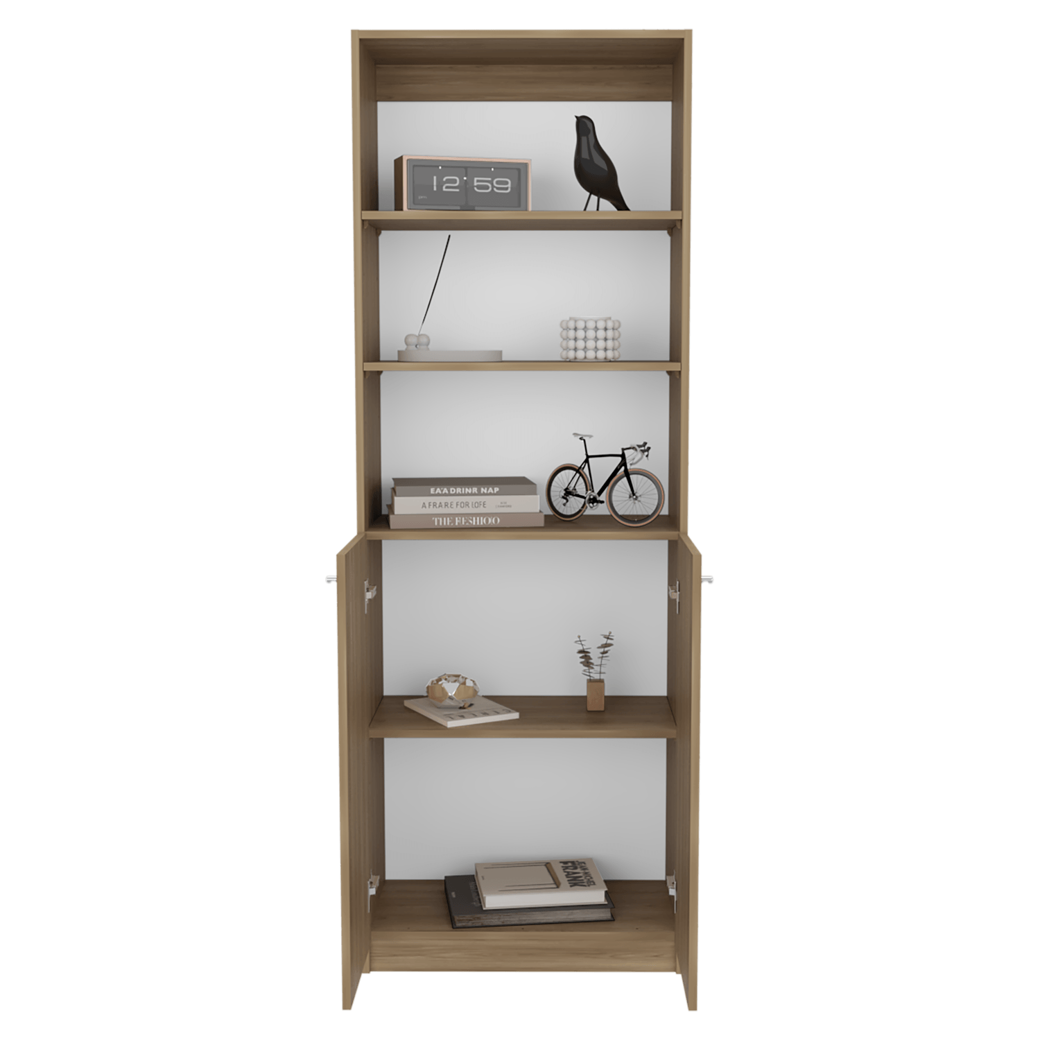 Estante Home E4 2P 180X62X29 Rta Fresno Blanco Zf