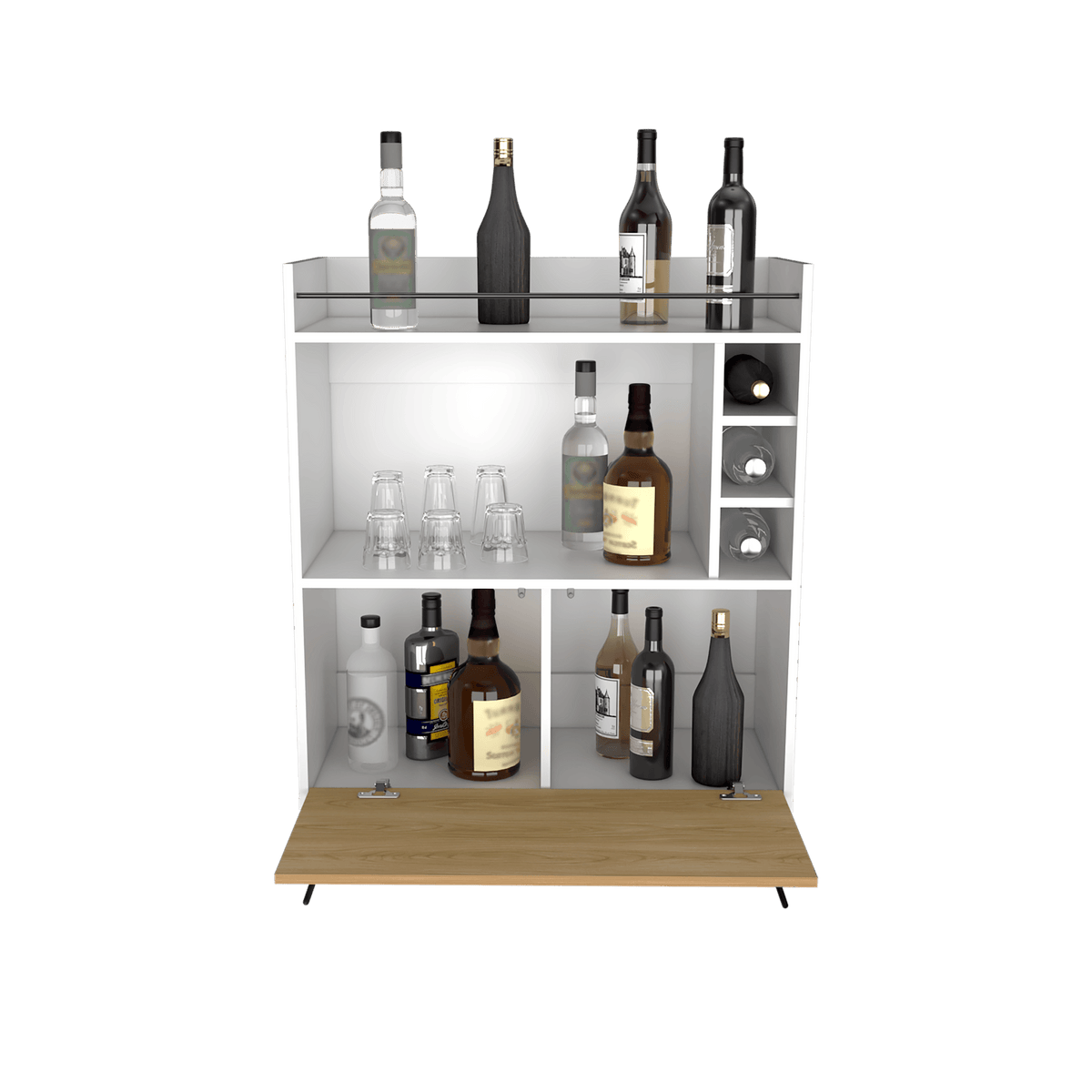 Bar Tori 107X80X39 Rta Blanco Mqz Fresno