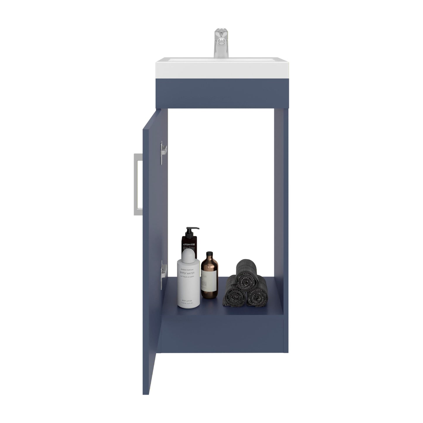 Mueble Para Lavamanos Madrid  80X40X33 Rta Azul Zf