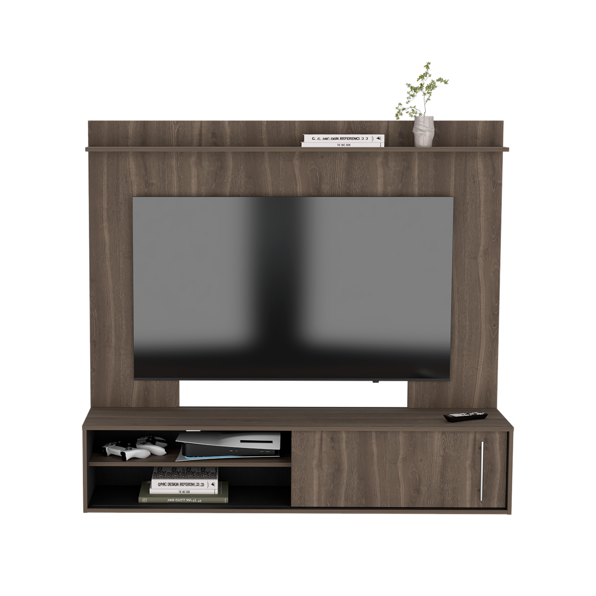 Panel Tv Bigaf 145,6X160X38 Rta Milan/Wengue