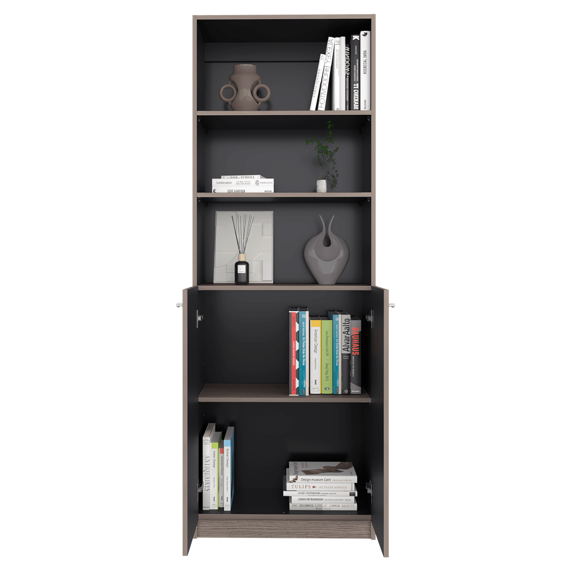 Estante Home E-M4 180X62X31 Rta Positano Wengue Zf