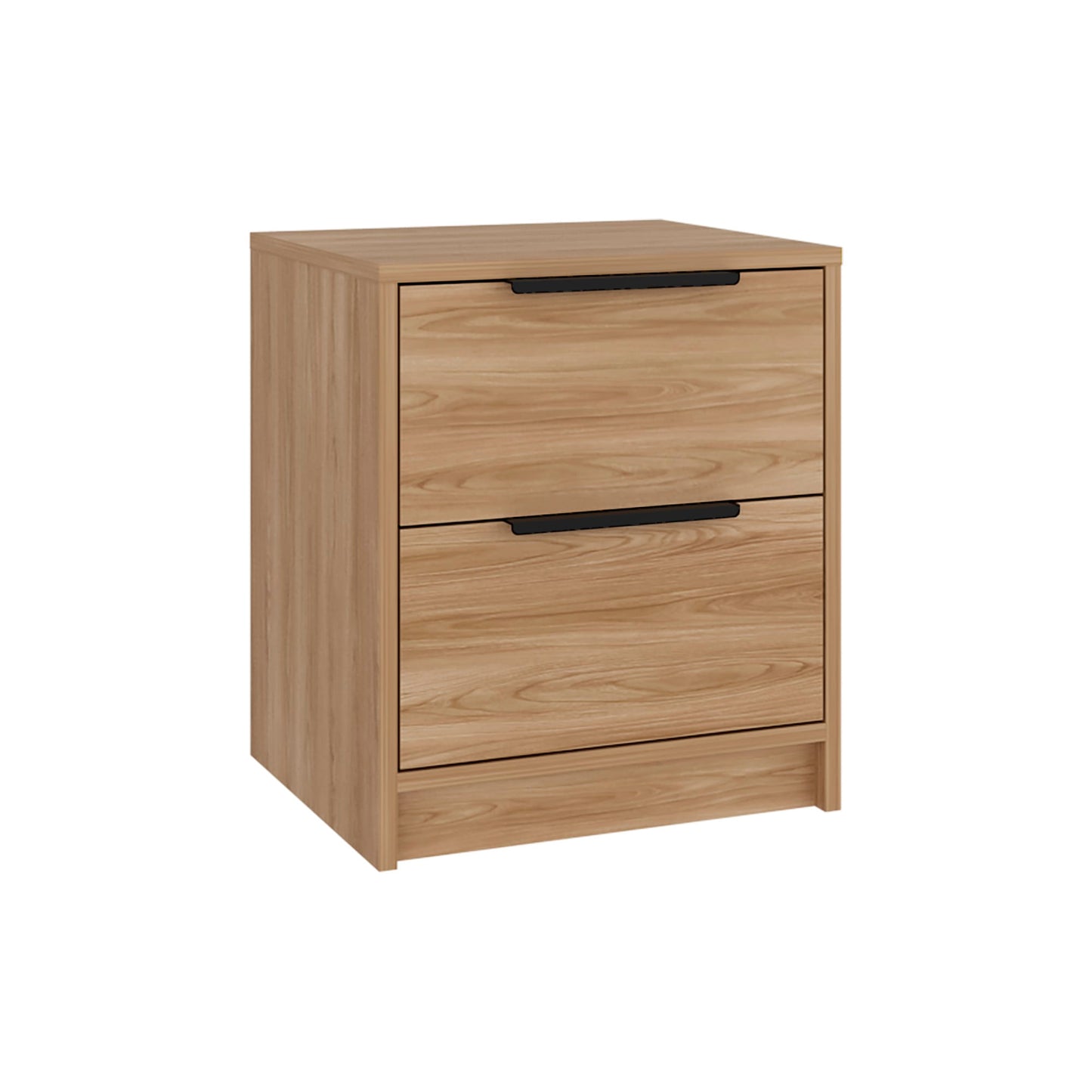 Mesa De Noche Kaia Rta Fresno + Blanco