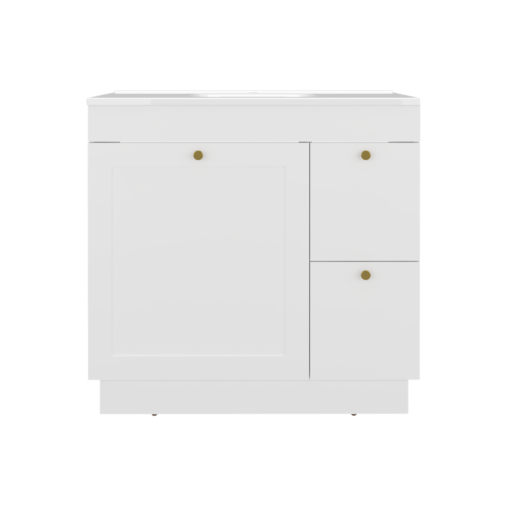 Muebles Para Lavamanos 36 Baluarte 86X91X53 Blanco Zf