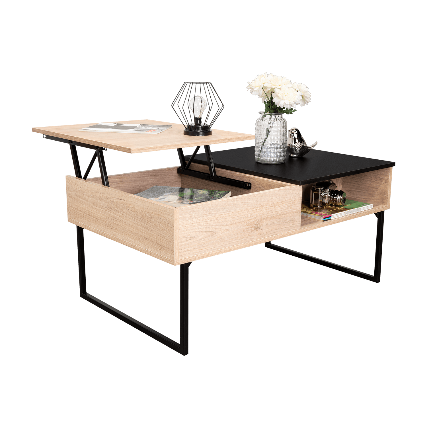 Mesa De Centro Funcional 5G-4 Rta Rovere Wengue