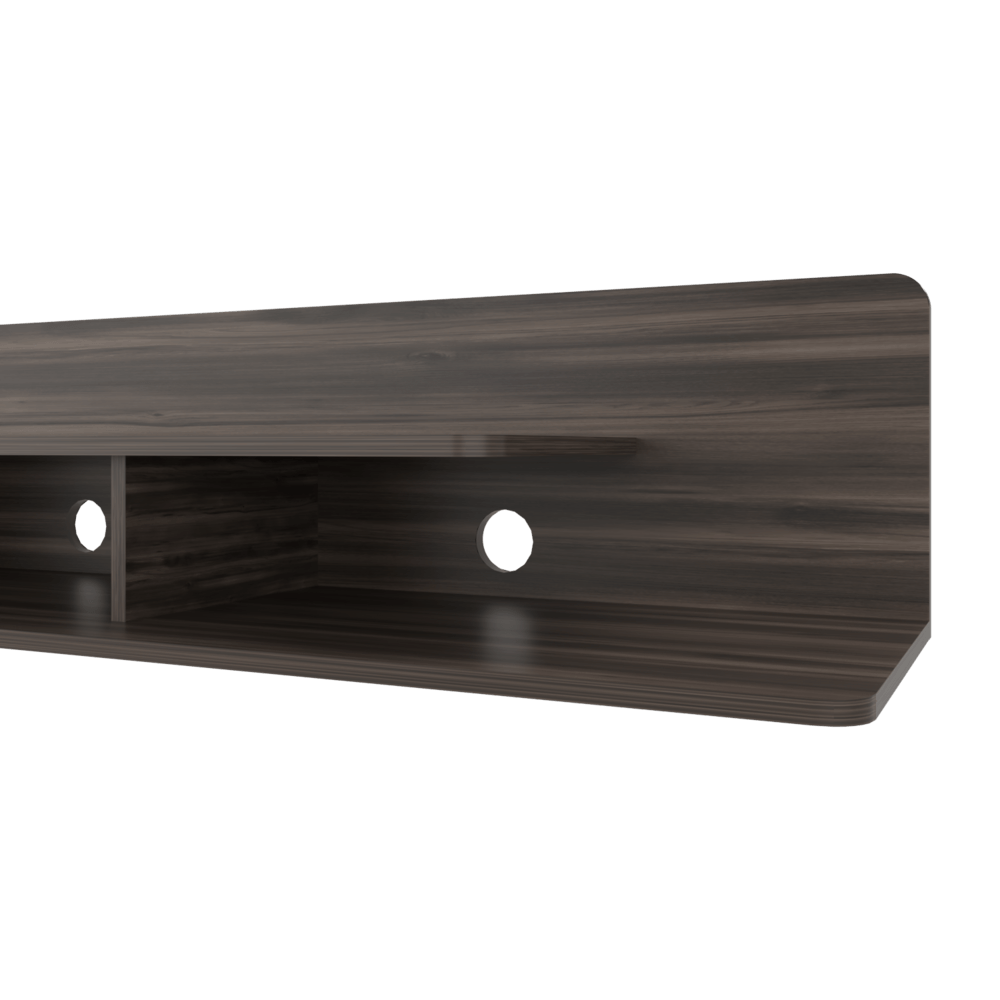 Repisa De Tv Marquis 55" 30X180X37 Rta Nogal Europeo Zf