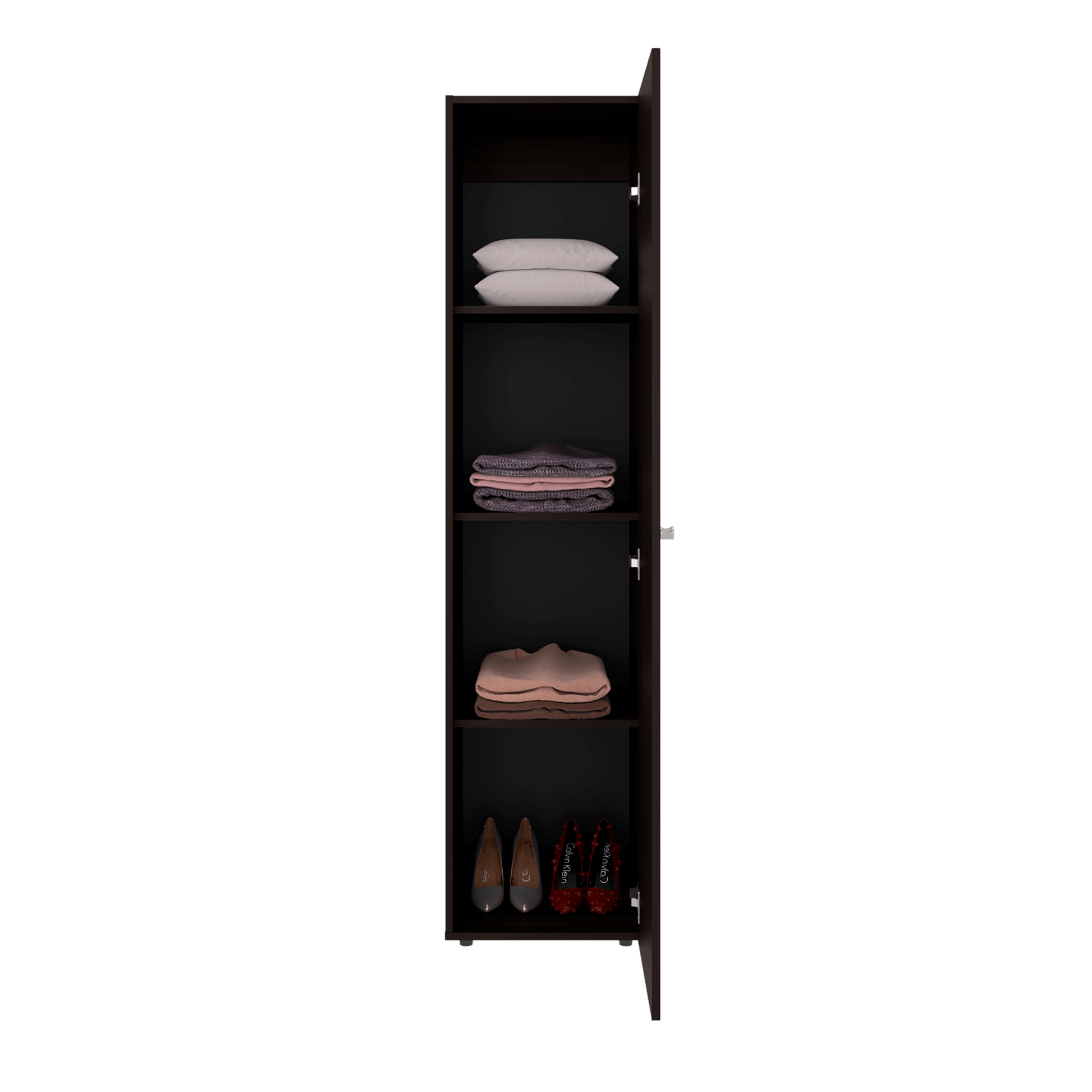 Closet Con Espejo Home Dreams 170X40X40 Rta Kronos Nogal Zf