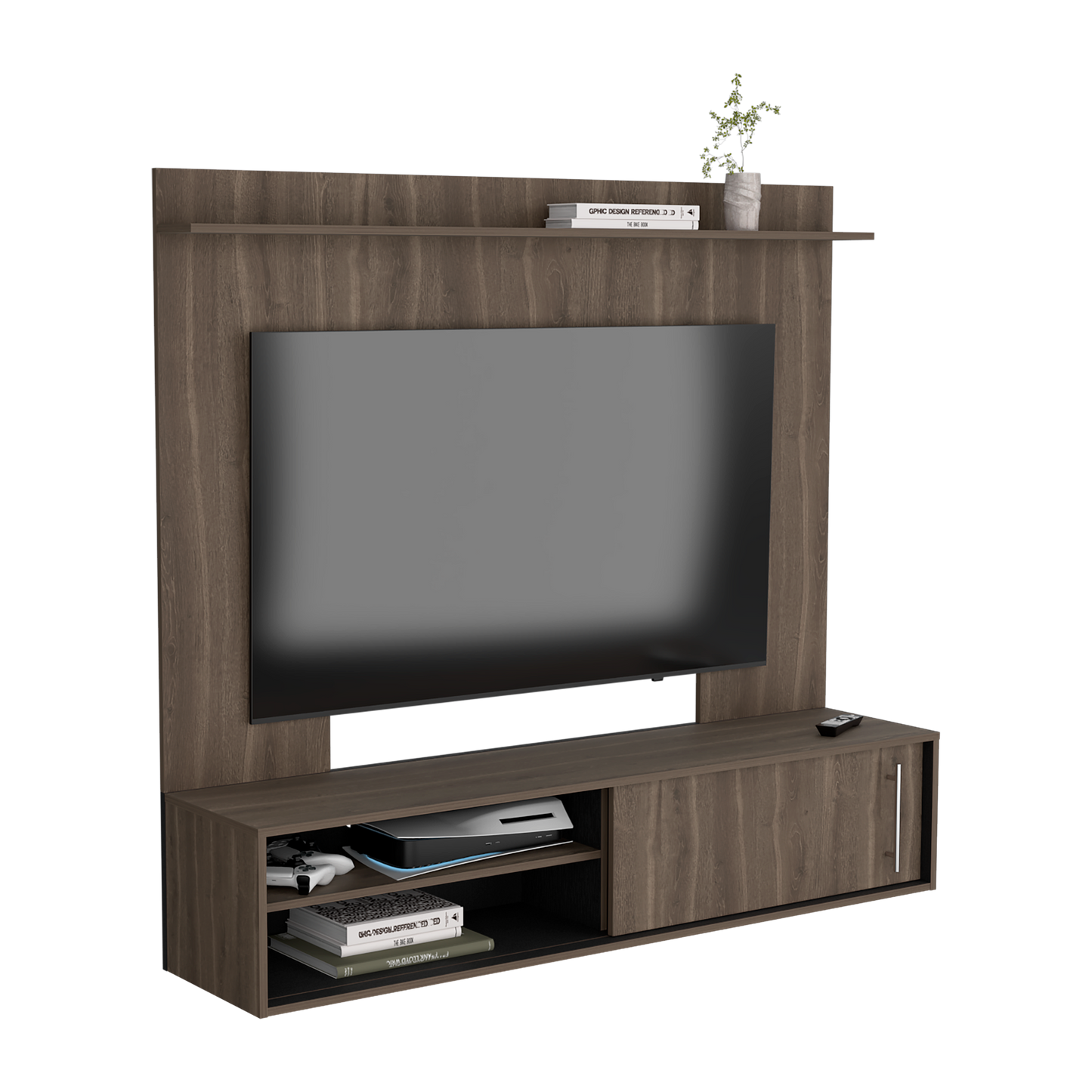 Panel Tv Bigaf 145,6X160X38 Rta Milan/Wengue