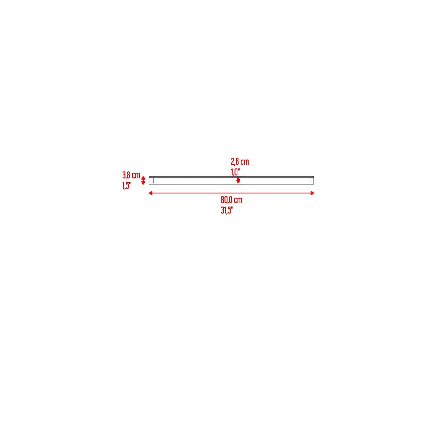 Repisa Flotante 80 X25 Rta Gales