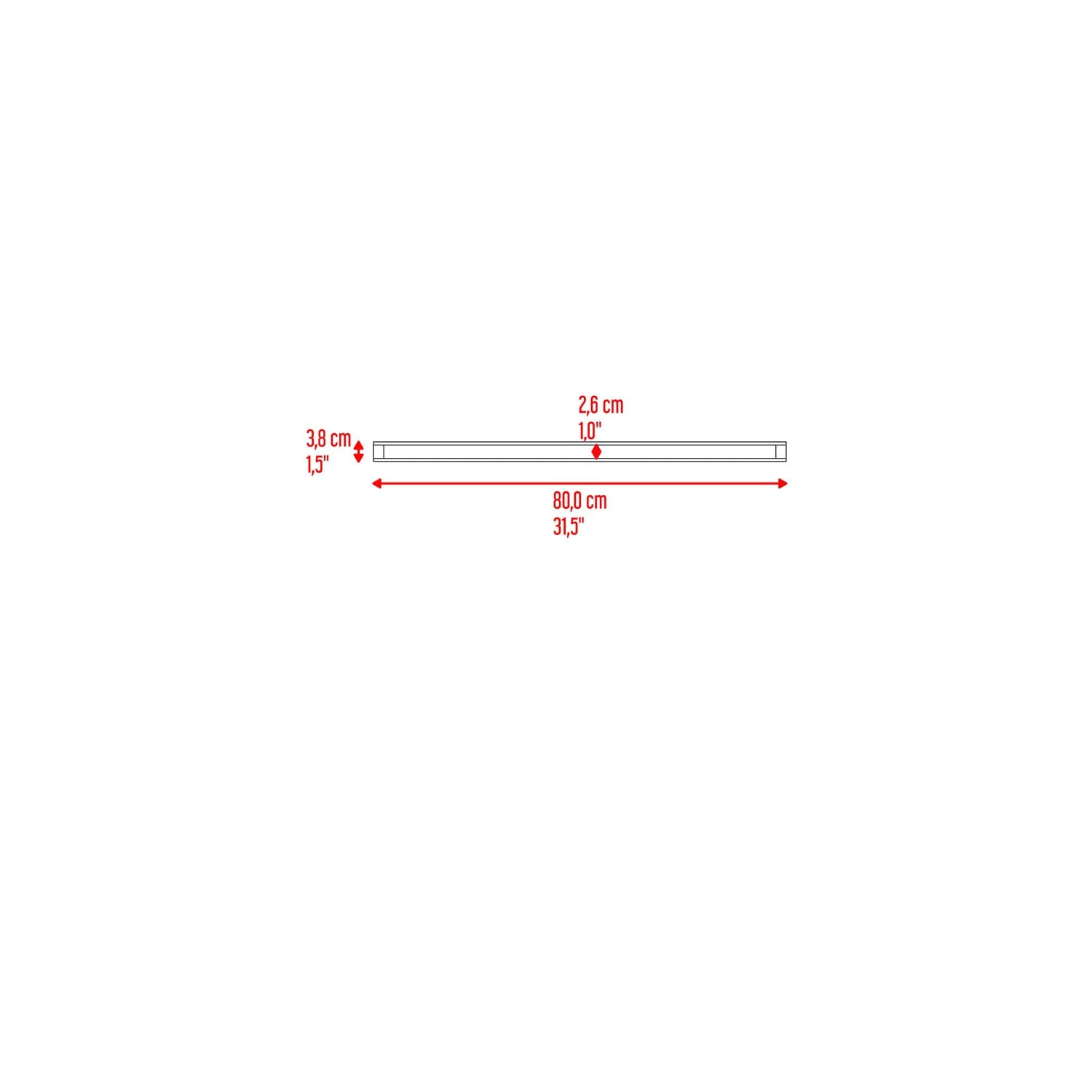 Repisa Flotante 80 X25 Rta Gales