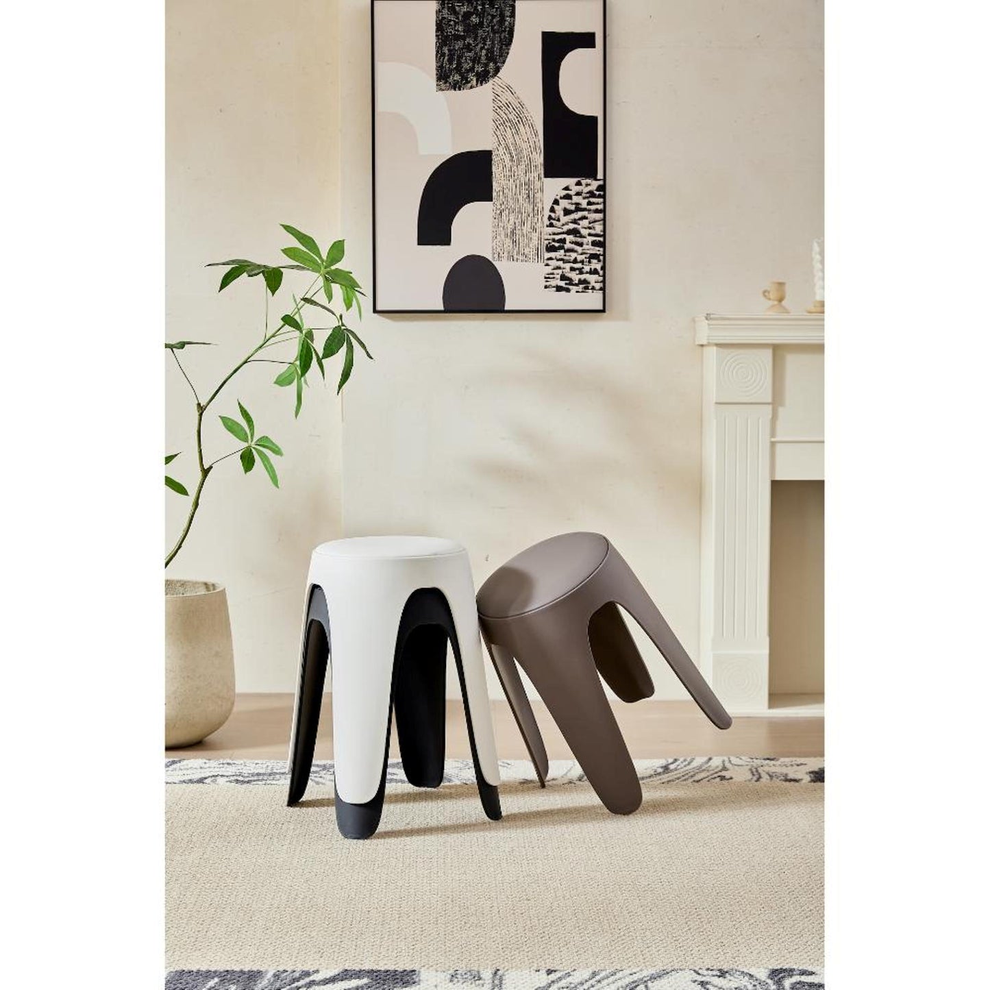 Butaco Con Cojín Else 46X34X34 Rta Gris Oscuro