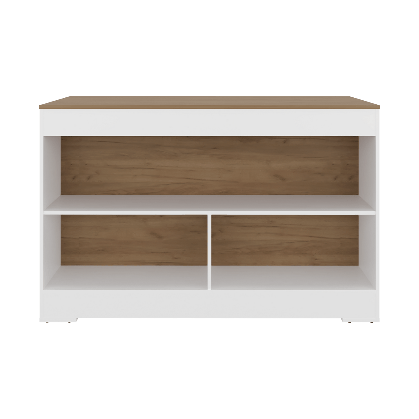 Barra De Cocina Cuenca 88X138X60 Rta Blanco Fresno Zf