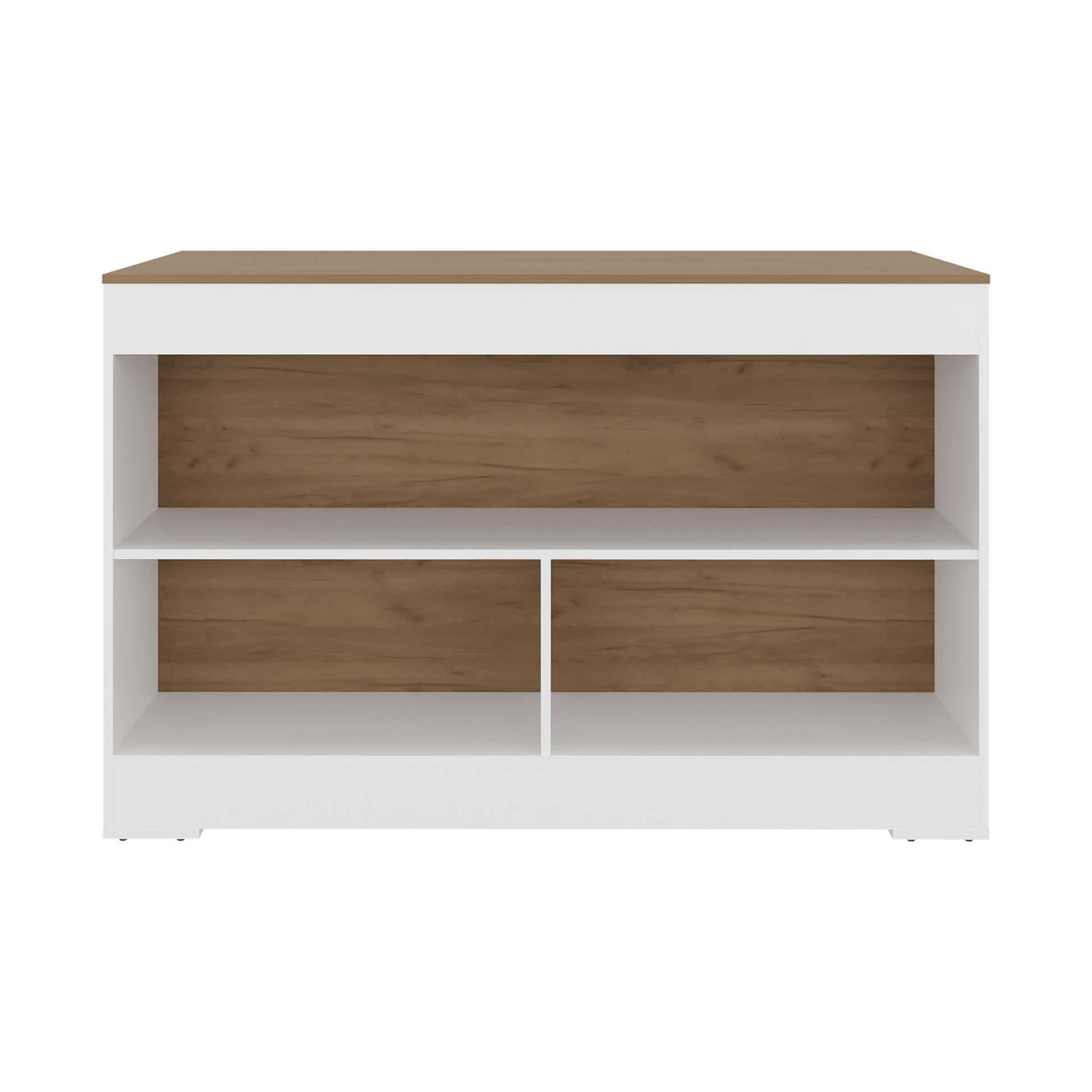 Barra De Cocina Cuenca 88X138X60 Rta Blanco Fresno Zf
