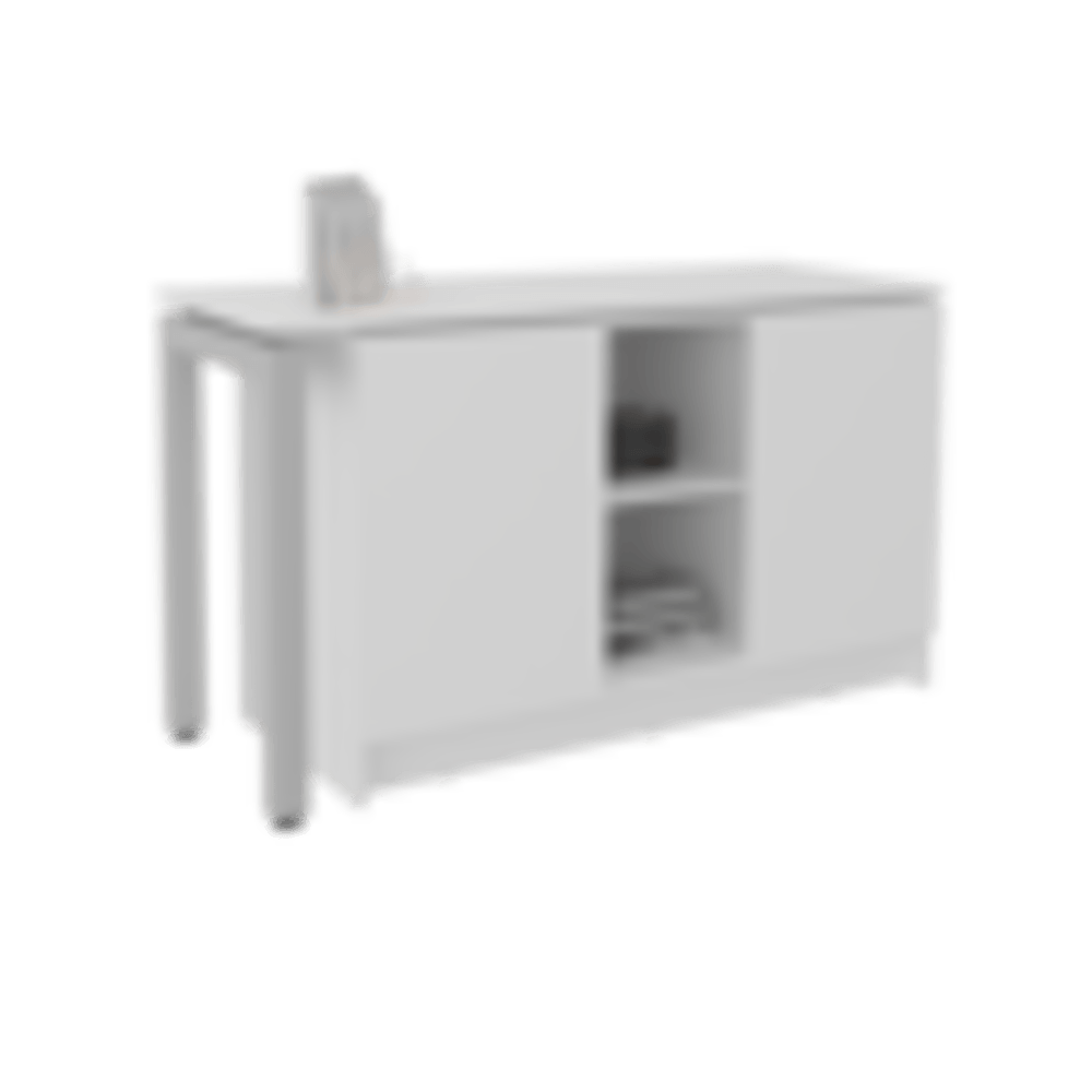 Escritorio Giratorio Alfie 72X120X51 Rta Blanco Zf