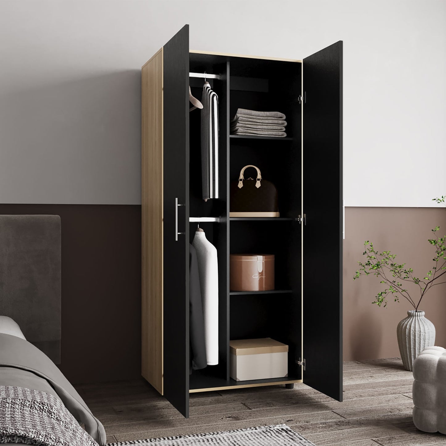 Closet Tera 180X80X48 Rta Fresno Wengue