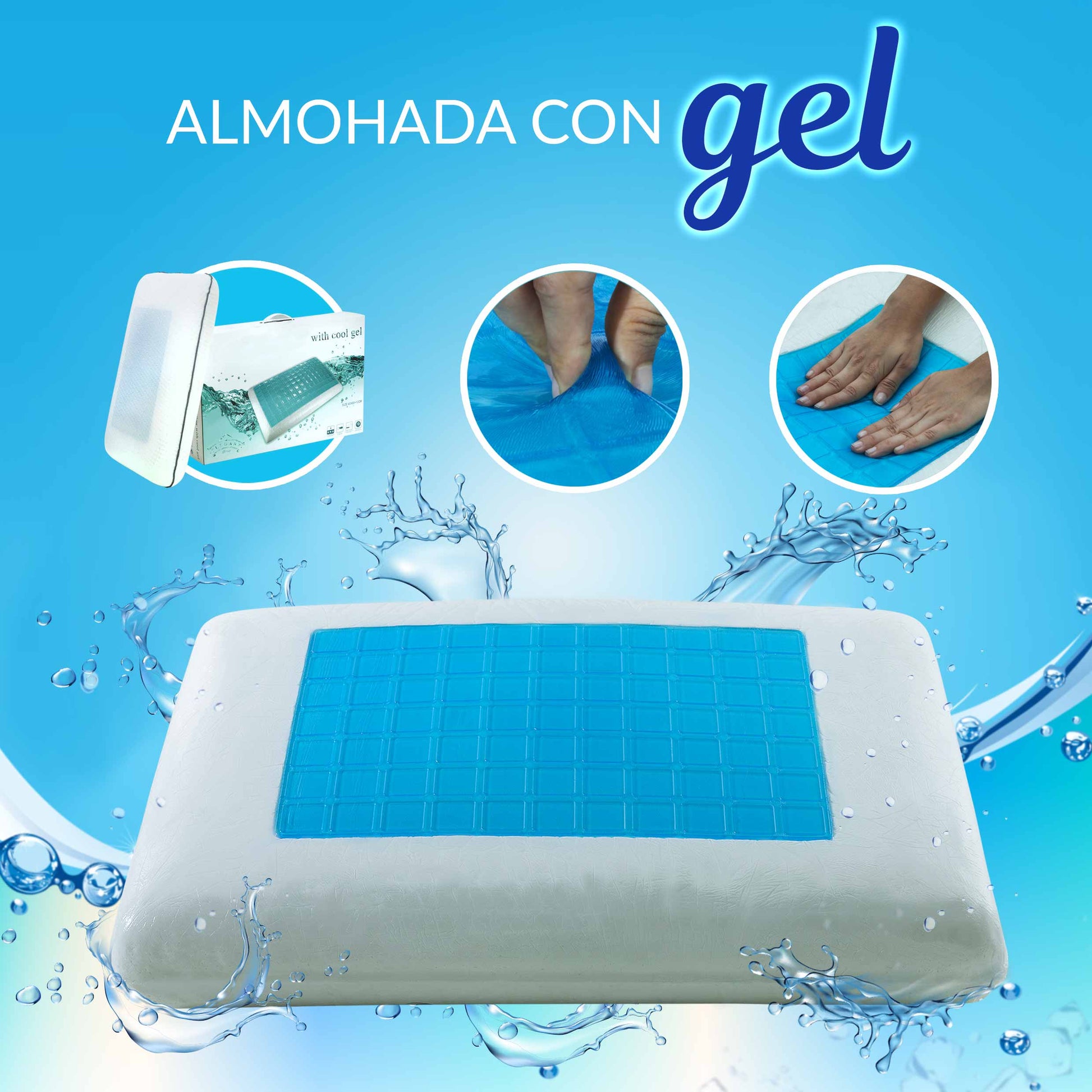 Almohada Con Gel Inteligente Super Adaptable