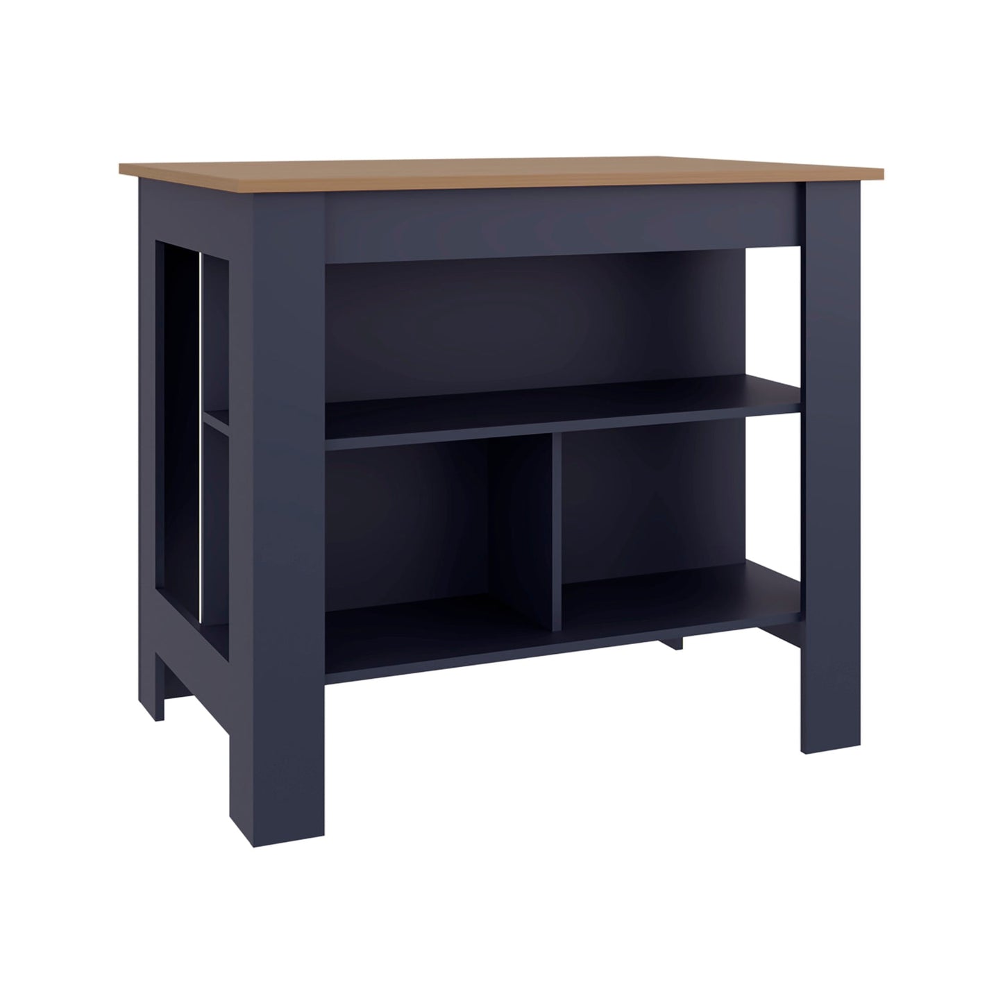 Isla De Cocina Cala 89X101X67 Azul Fresno Zf