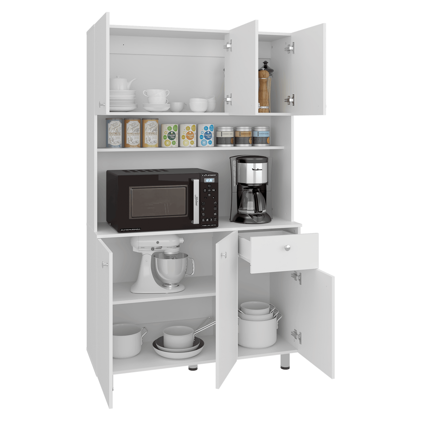 Alacena Wilson 185X111X40 Rta Blanco Zf