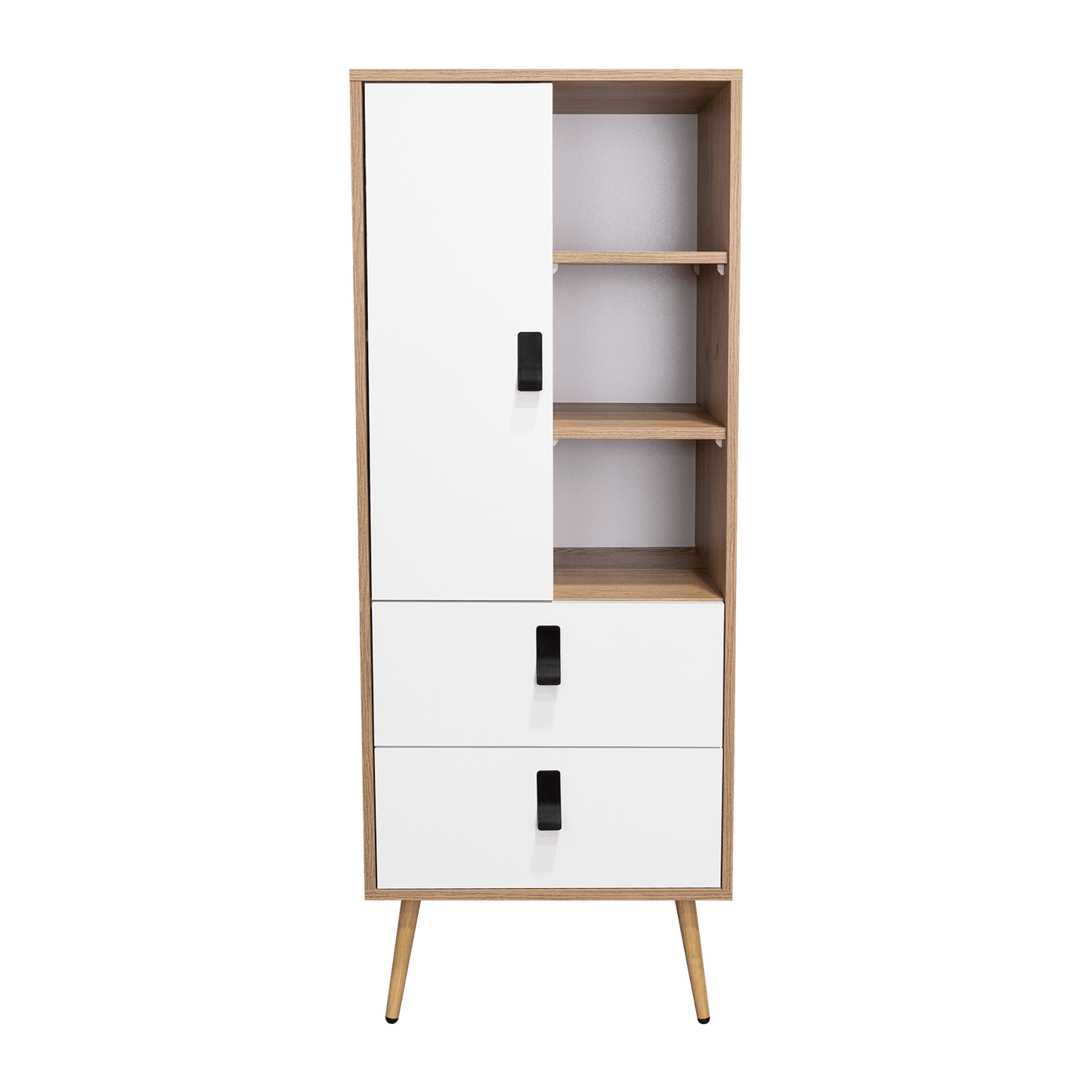 Comoda Alta Huna 142 X 51 Rta Macadamia Blanco