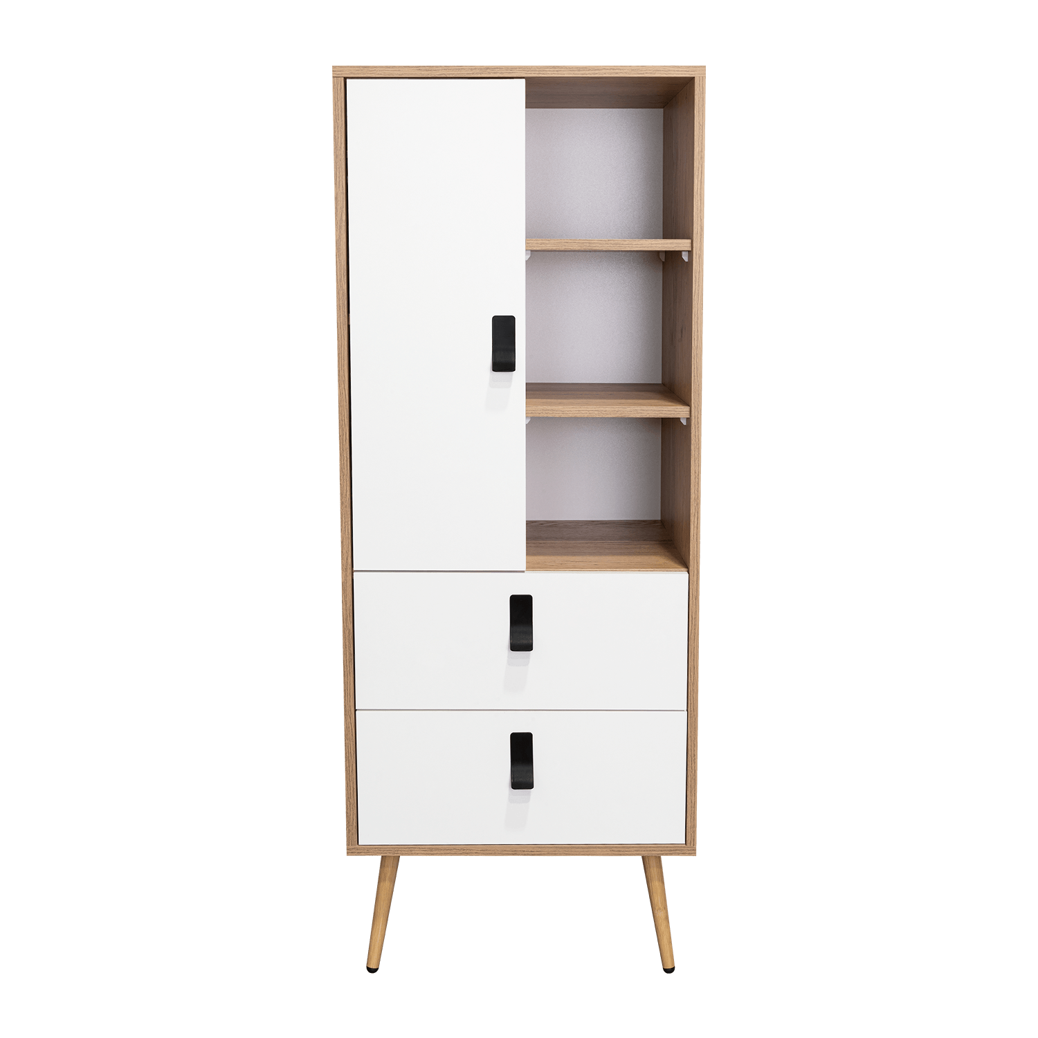 Comoda Alta Huna 142 X 51 Rta Macadamia Blanco