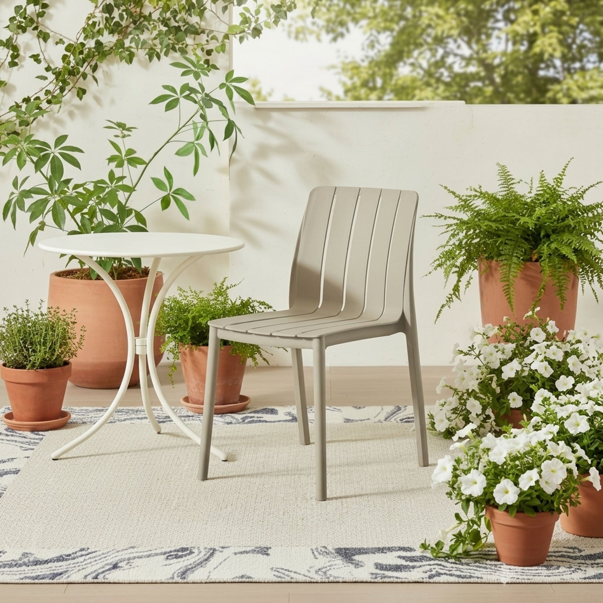 Silla Alice Espaldar 80X46X54 Rta Taupe