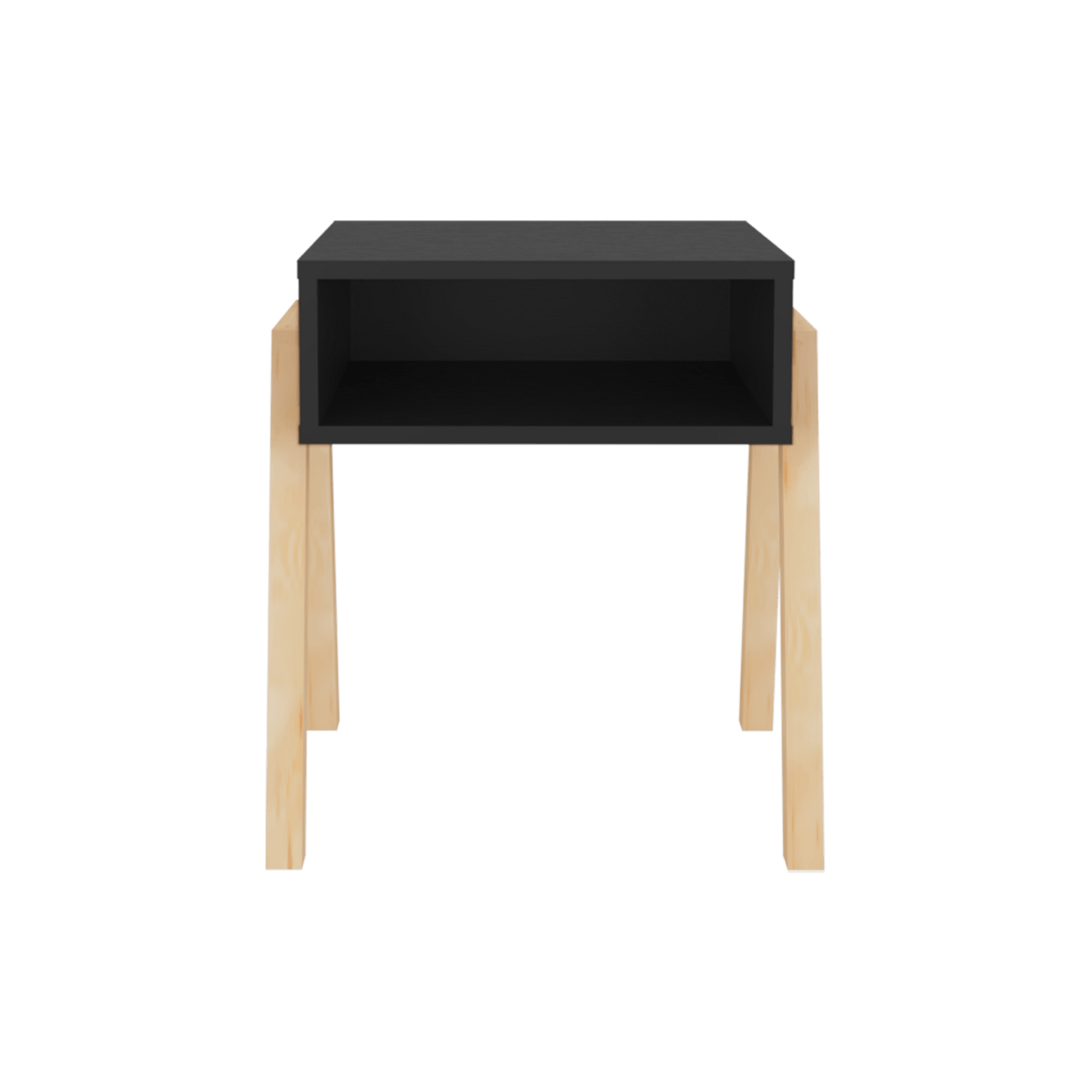 Mesa De Noche Pinetti 51X46X39 Rta Wengue