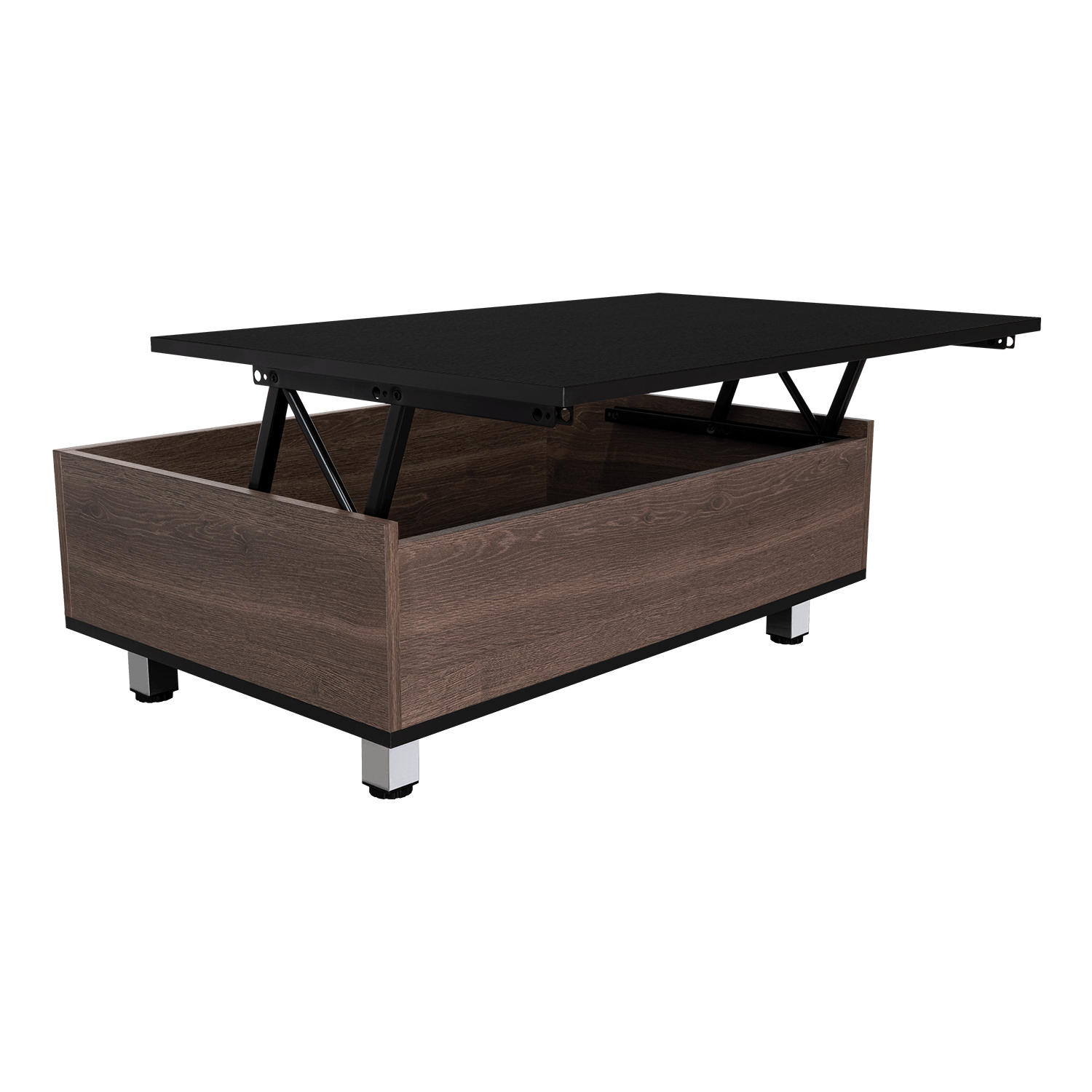 Mesa De Centro Funcional 5G-2 (1C) Milan+Wengue 29.7X80X54.5 Cm