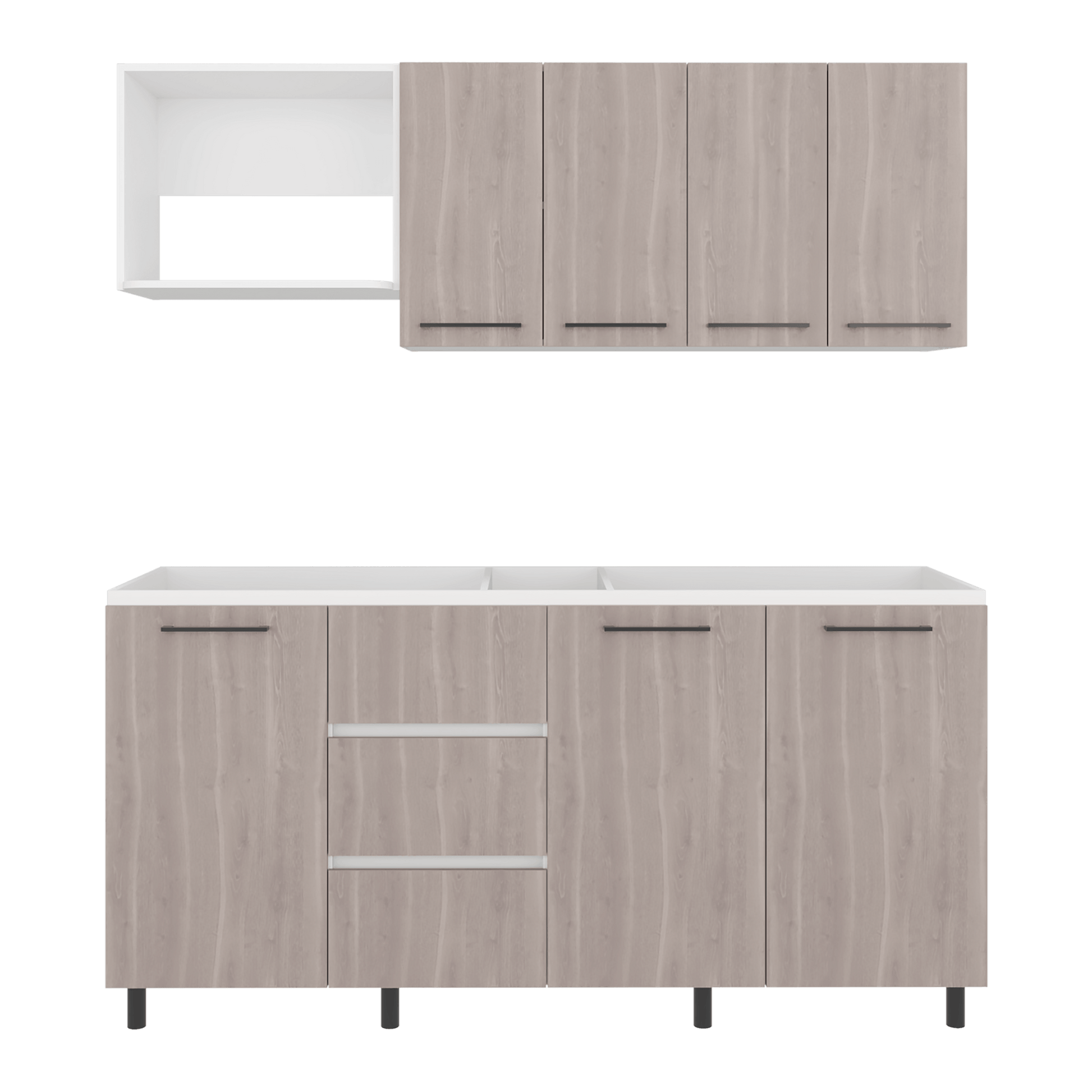 Cocina 180 Erie 60X120X35 Rta Blanco Mqz Bardolino