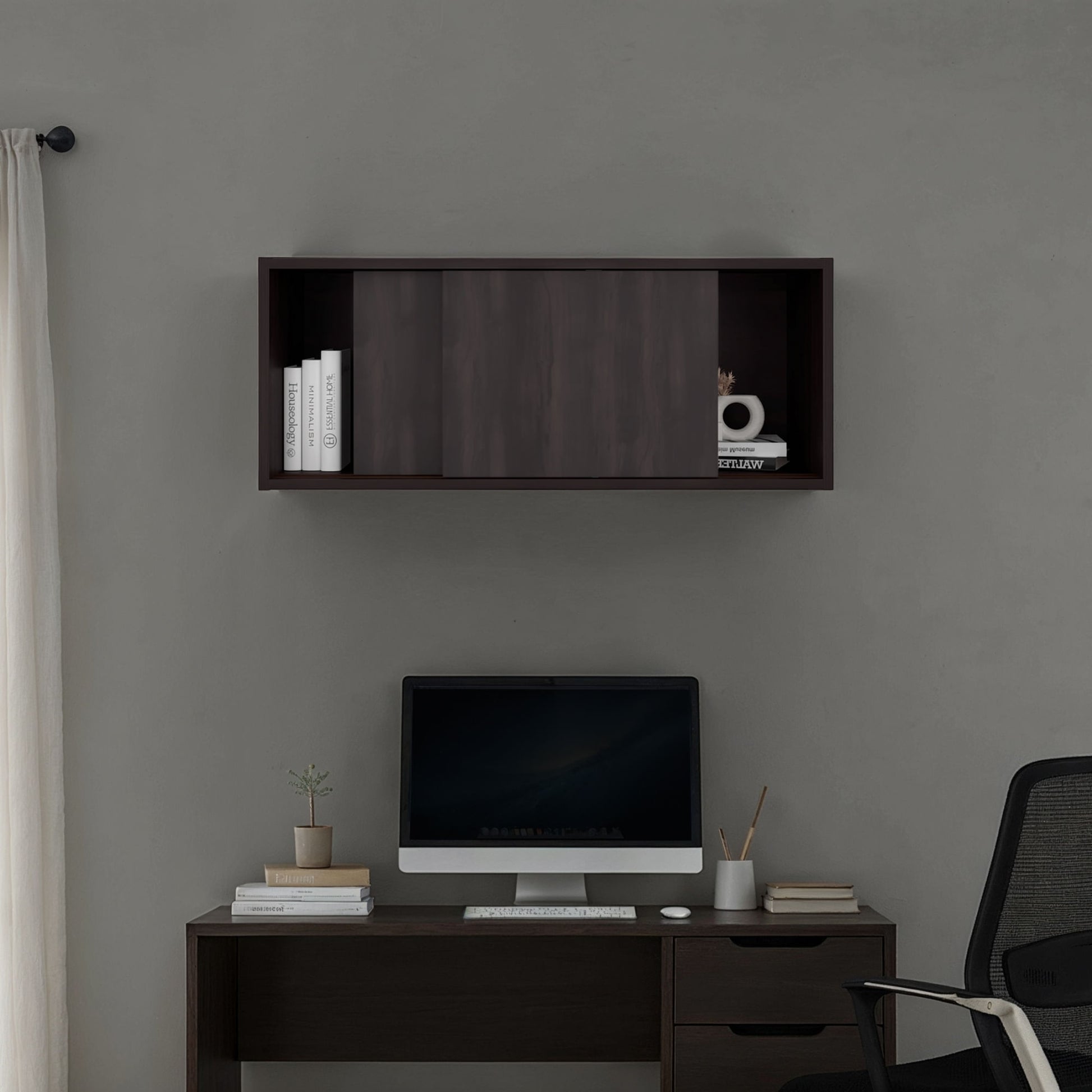 Gabinete Note Office 33X81X33 Rta Kronos Nogal Zf