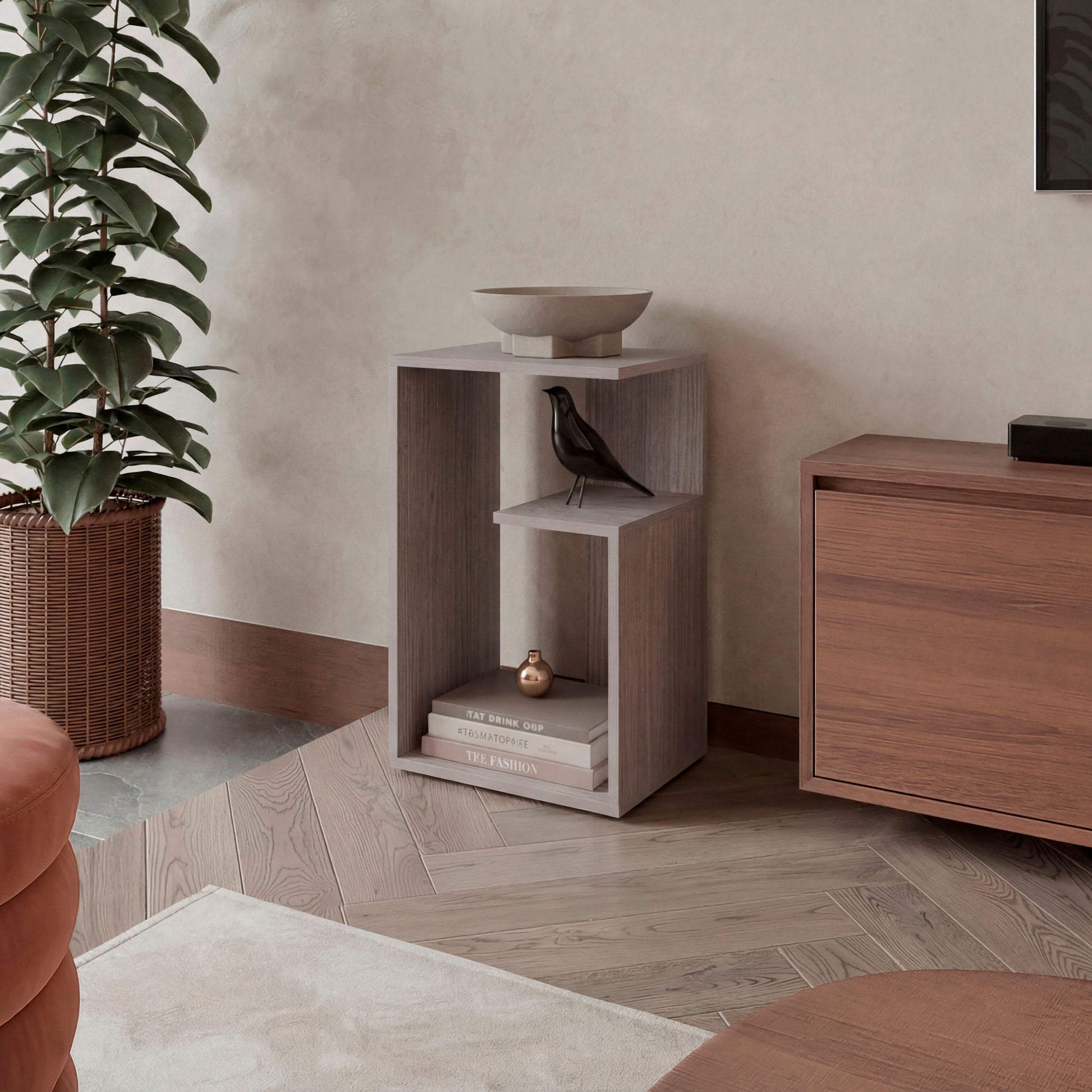 Mesa Auxiliar Everett 63X39X30 Rta Positano Zf