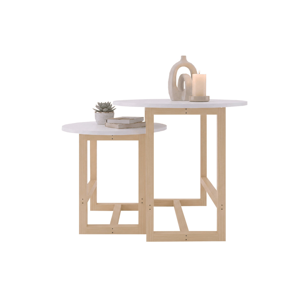 Combo Mesa Nido Bits 53X60X60 Rta Blanco