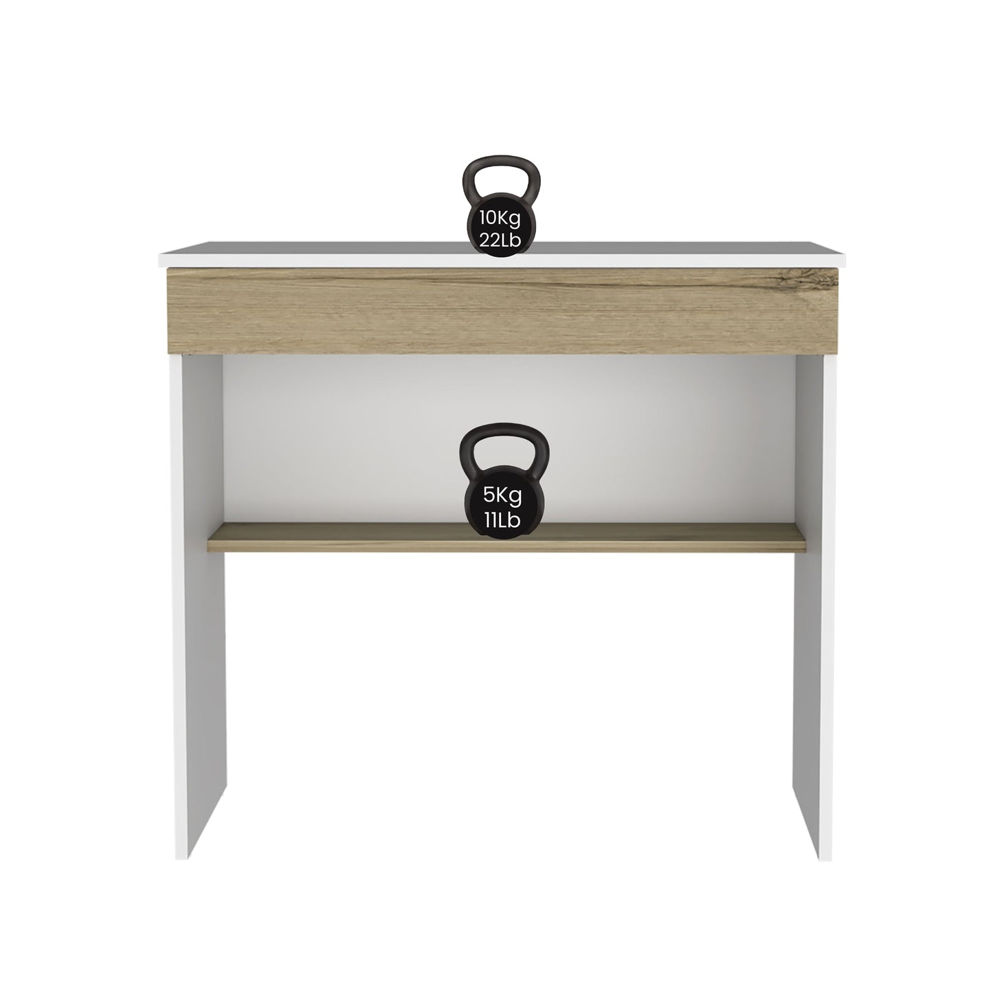 Escritorio Ohio Z80 Cajon Rta Blanco Duna