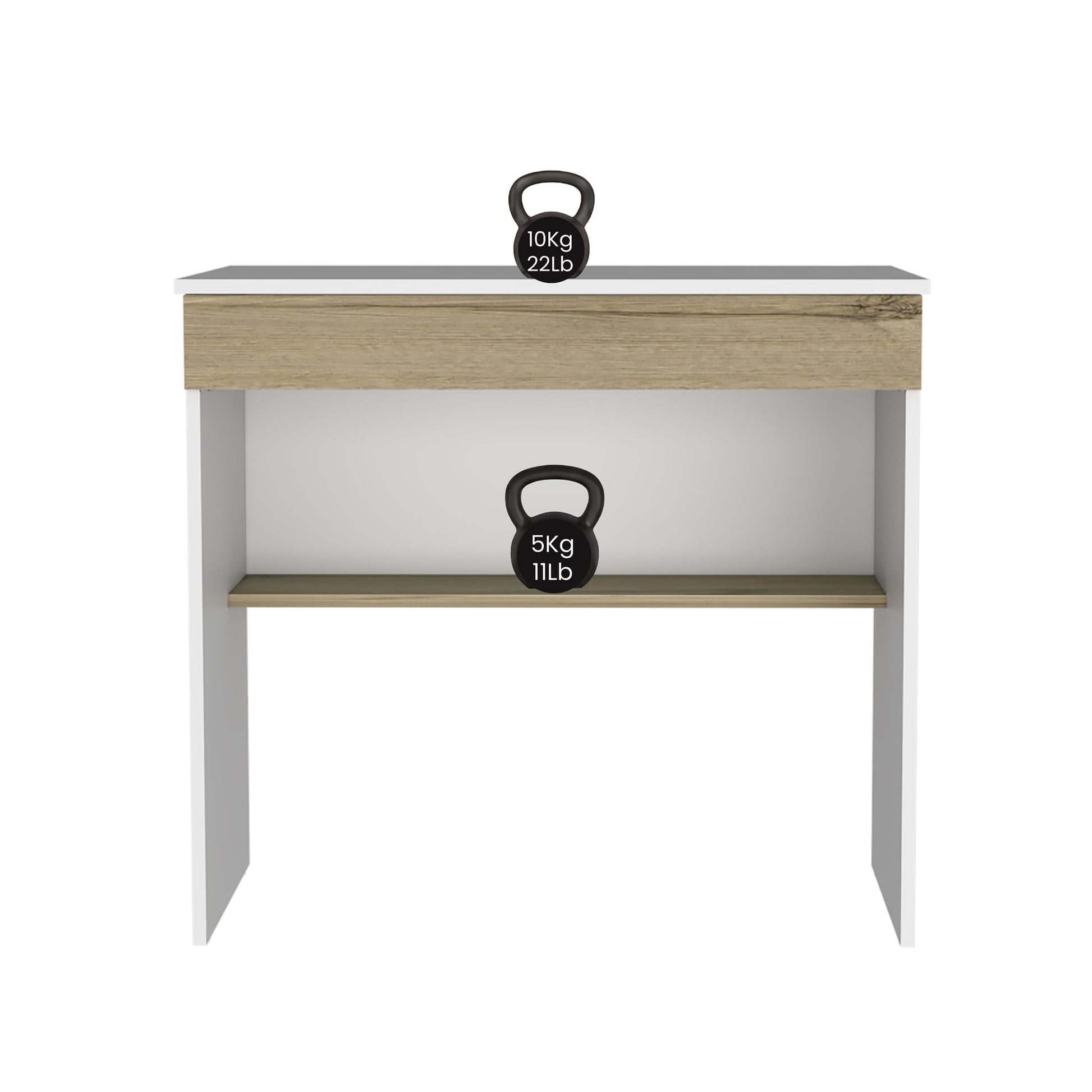 Escritorio Ohio Z80 Cajon Rta Blanco Duna