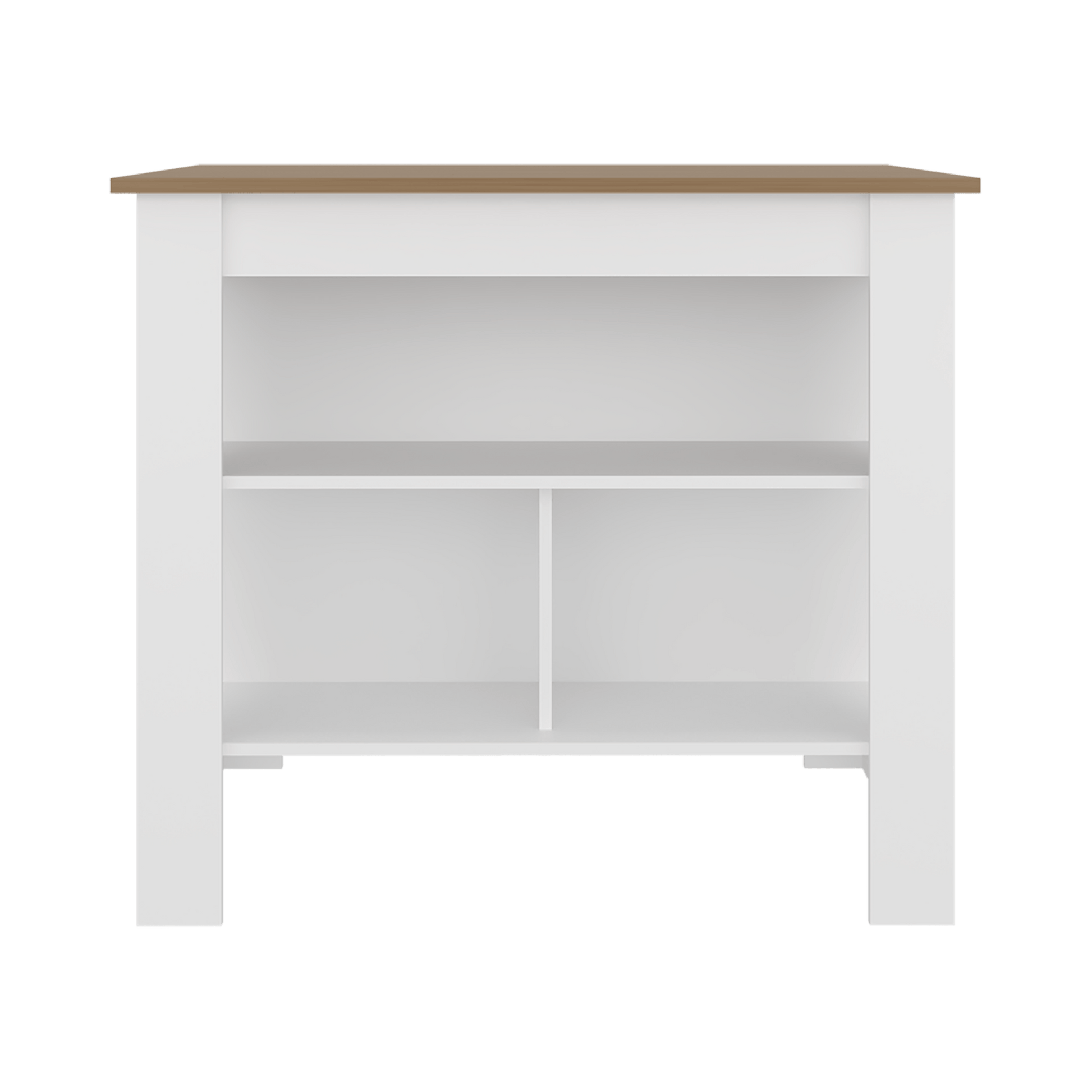 Isla De Cocina Cala 90X103X70 Rta Blanco Fresno Zf