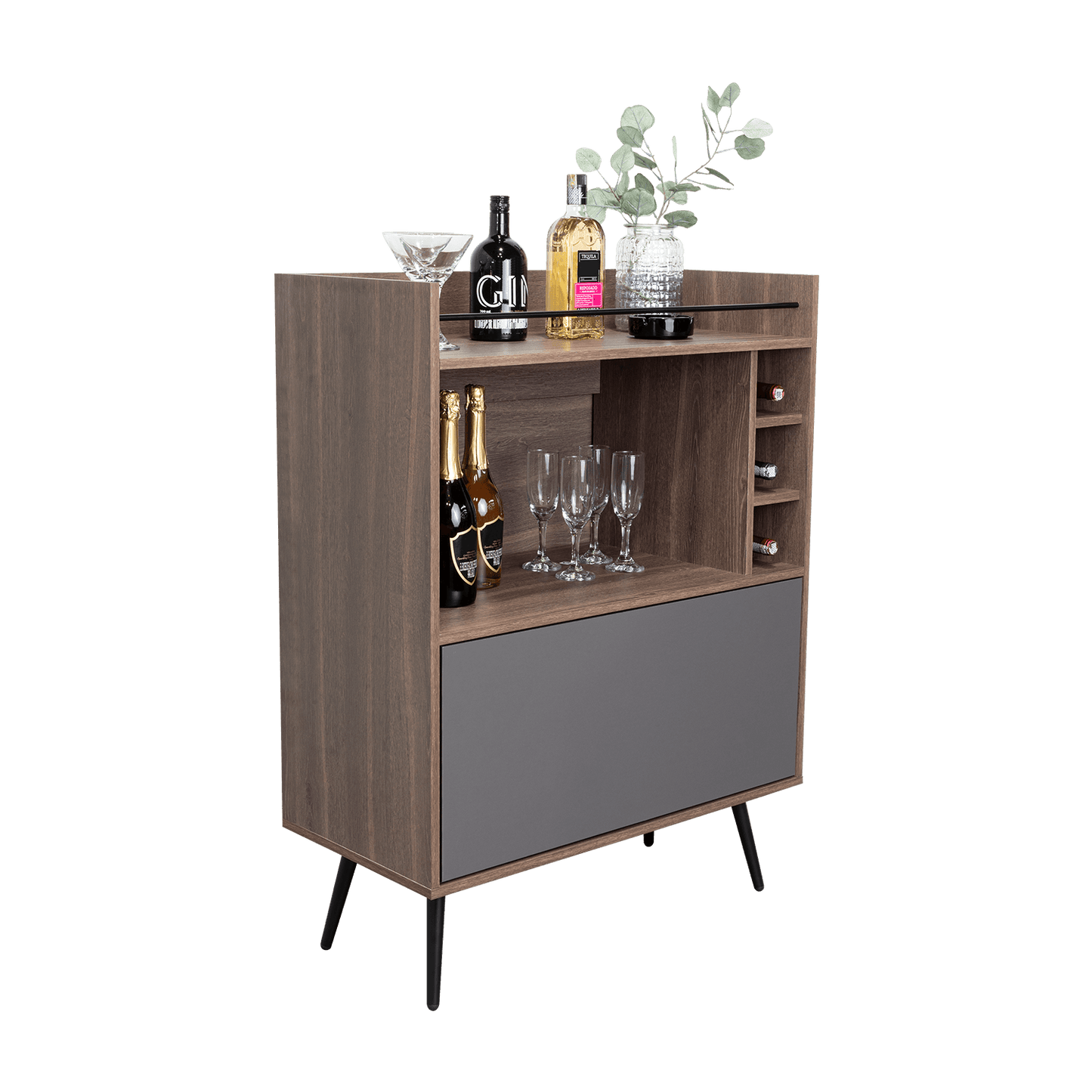 Bar Zurich 107X80X39 Rta Milan Plomo