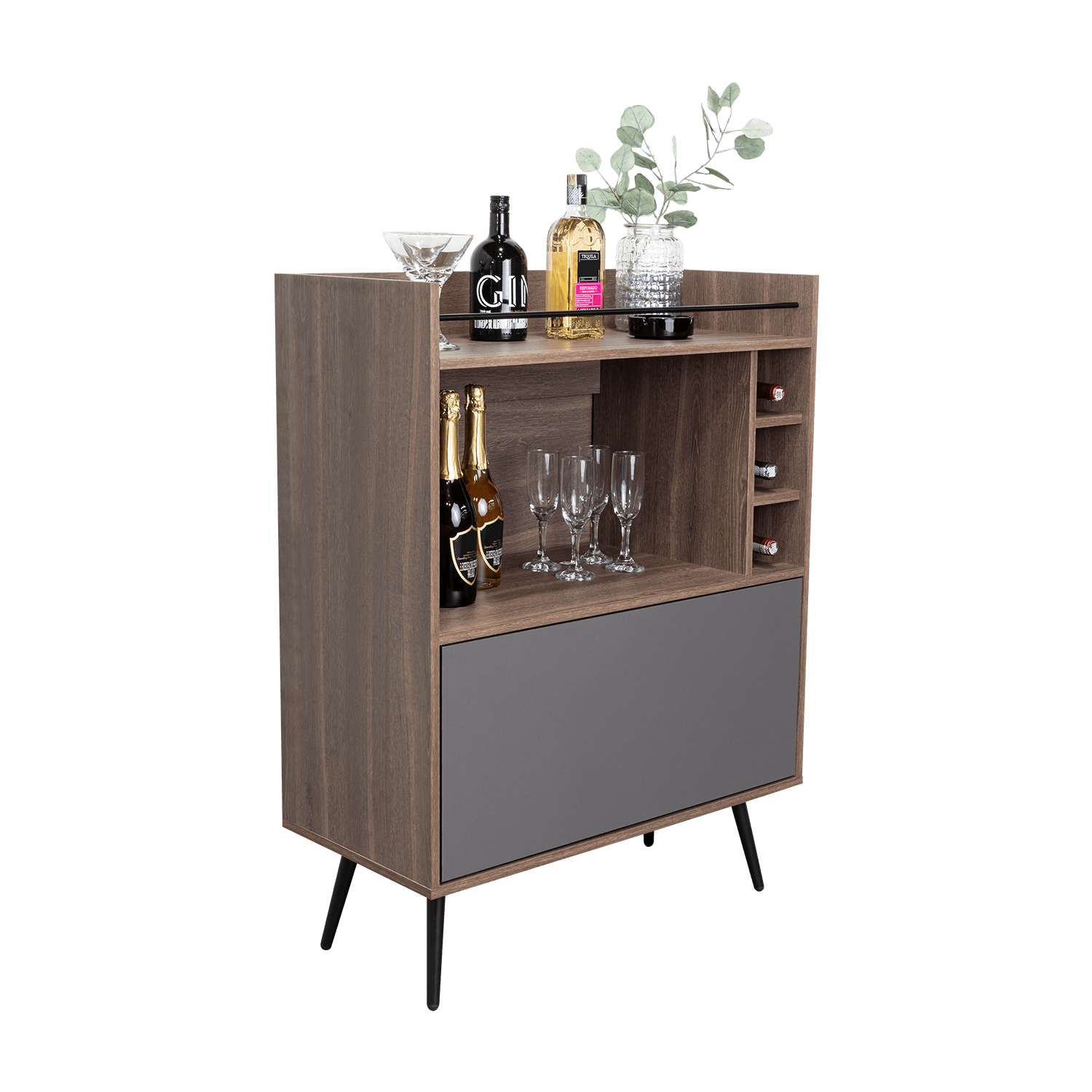 Bar Zurich 107X80X39 Rta Milan Plomo