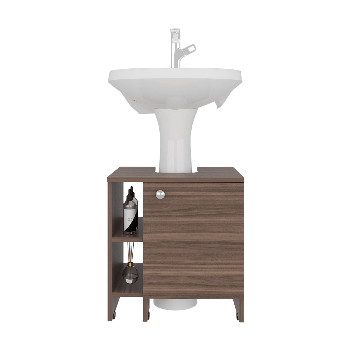 Mueble Lavamanos Básico 50X47X37 Rta Avellana Zf