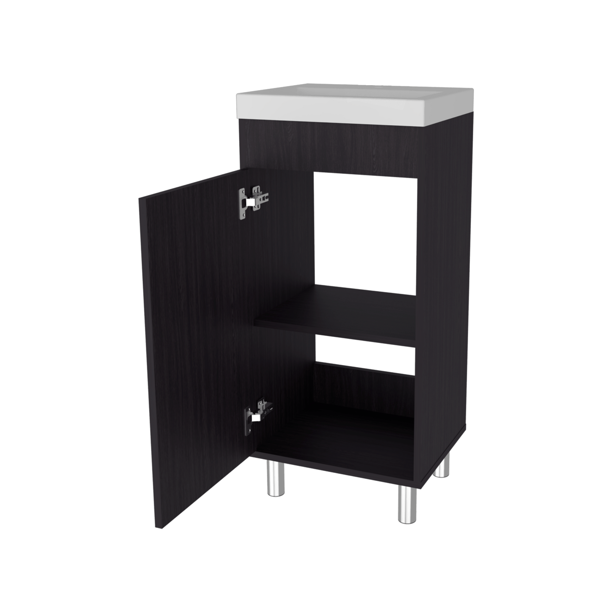 Mueble De Baño Rivera  84X40X32 Rta Wengue Zf