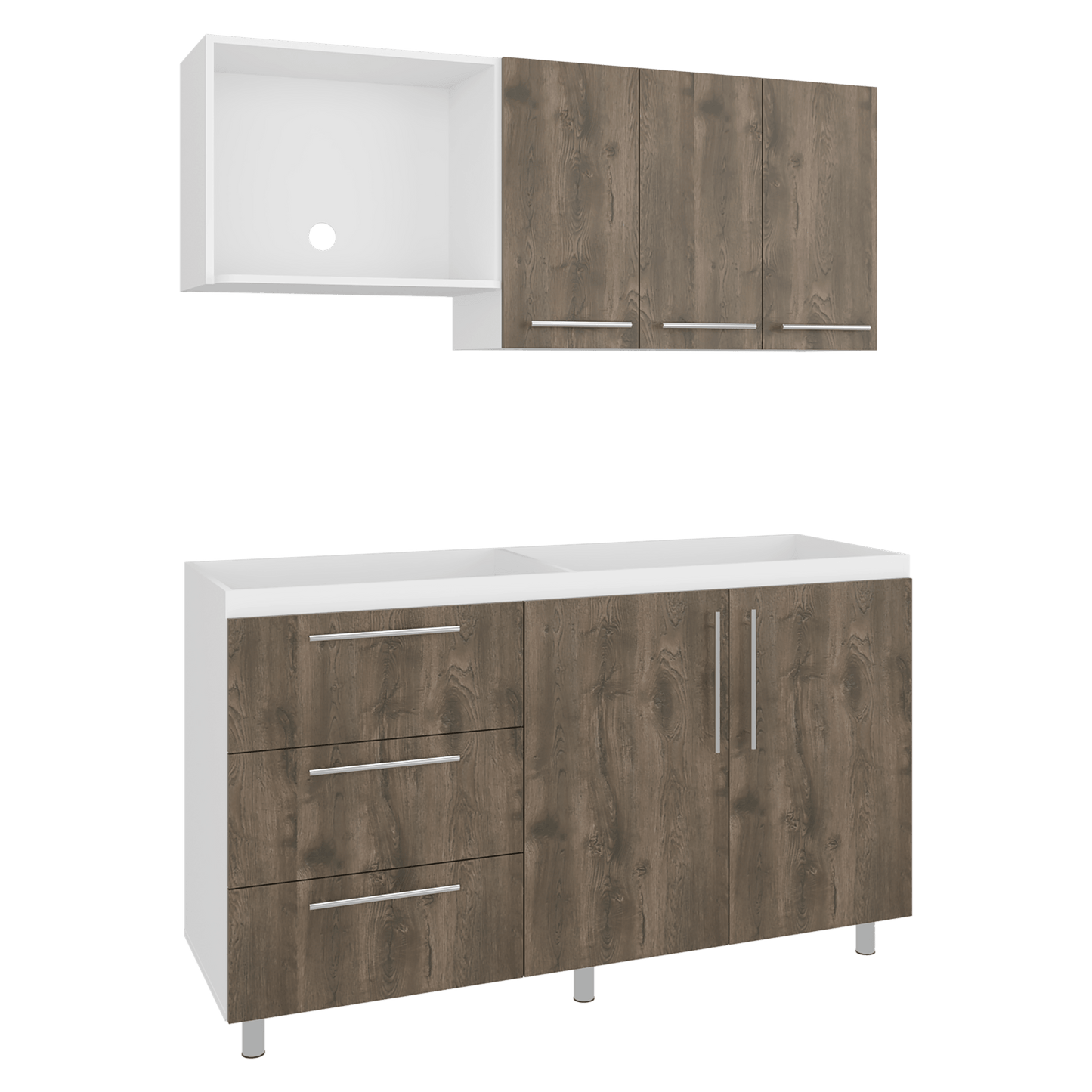 Cocina 150 Rubí 60X150X40 Rta Blanco Mqz Bellota