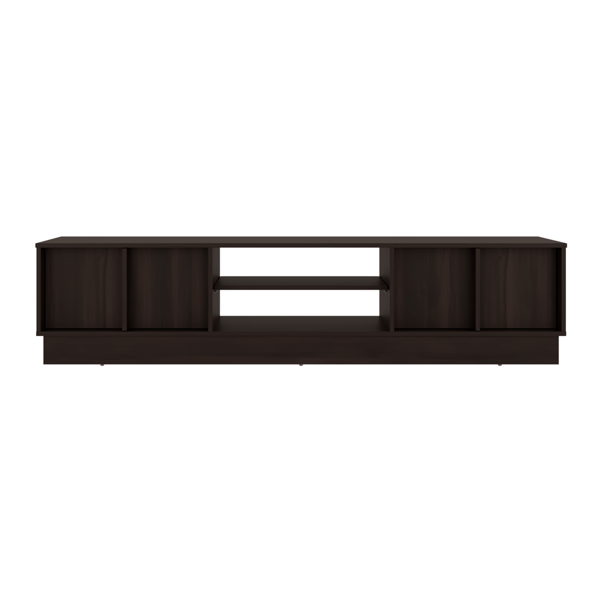Rack De Tv Caoba 42X180X42 Rta Nogal Zf