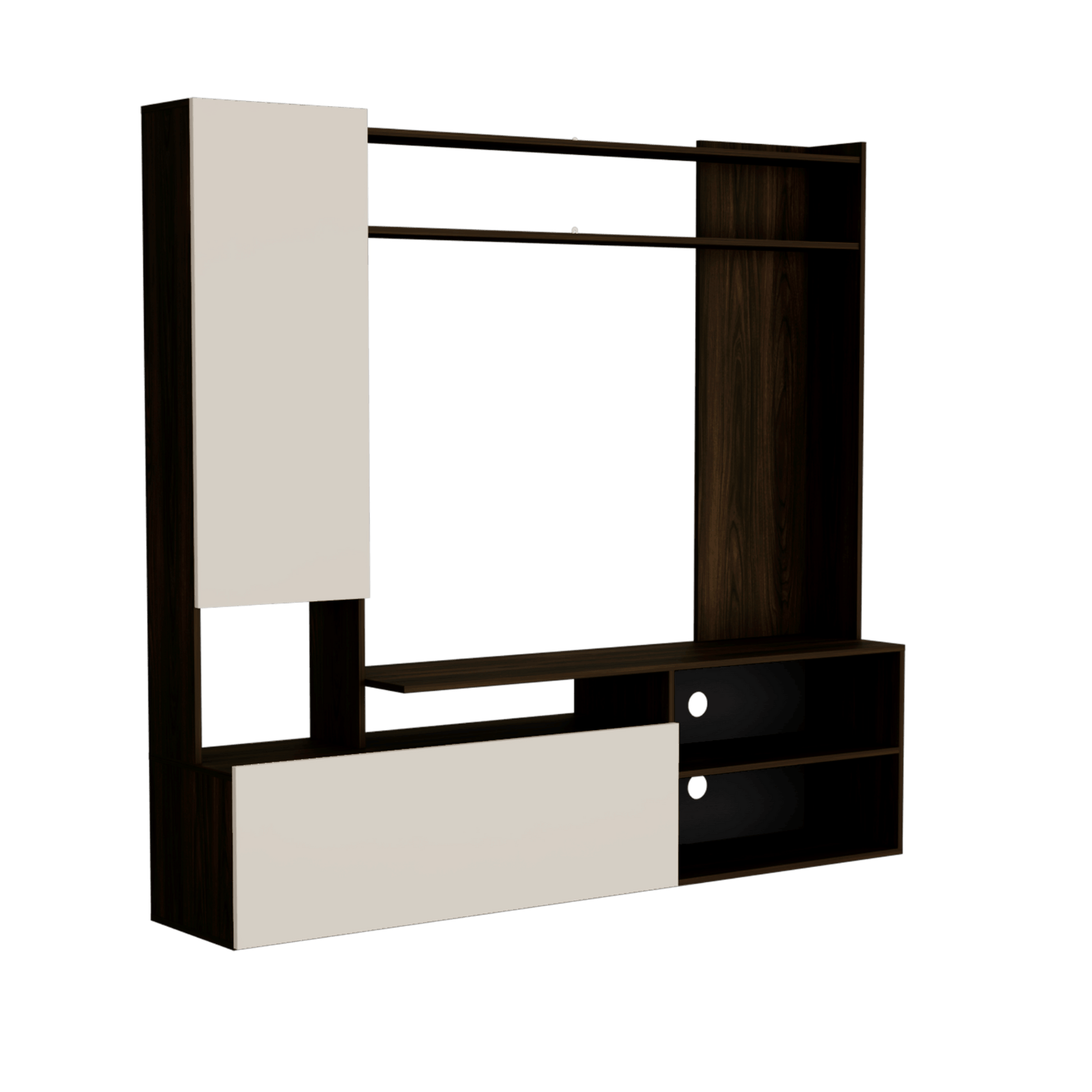 Rack Tv Nolic 167X178,6X35 Rta Capri+Nogal Europeo