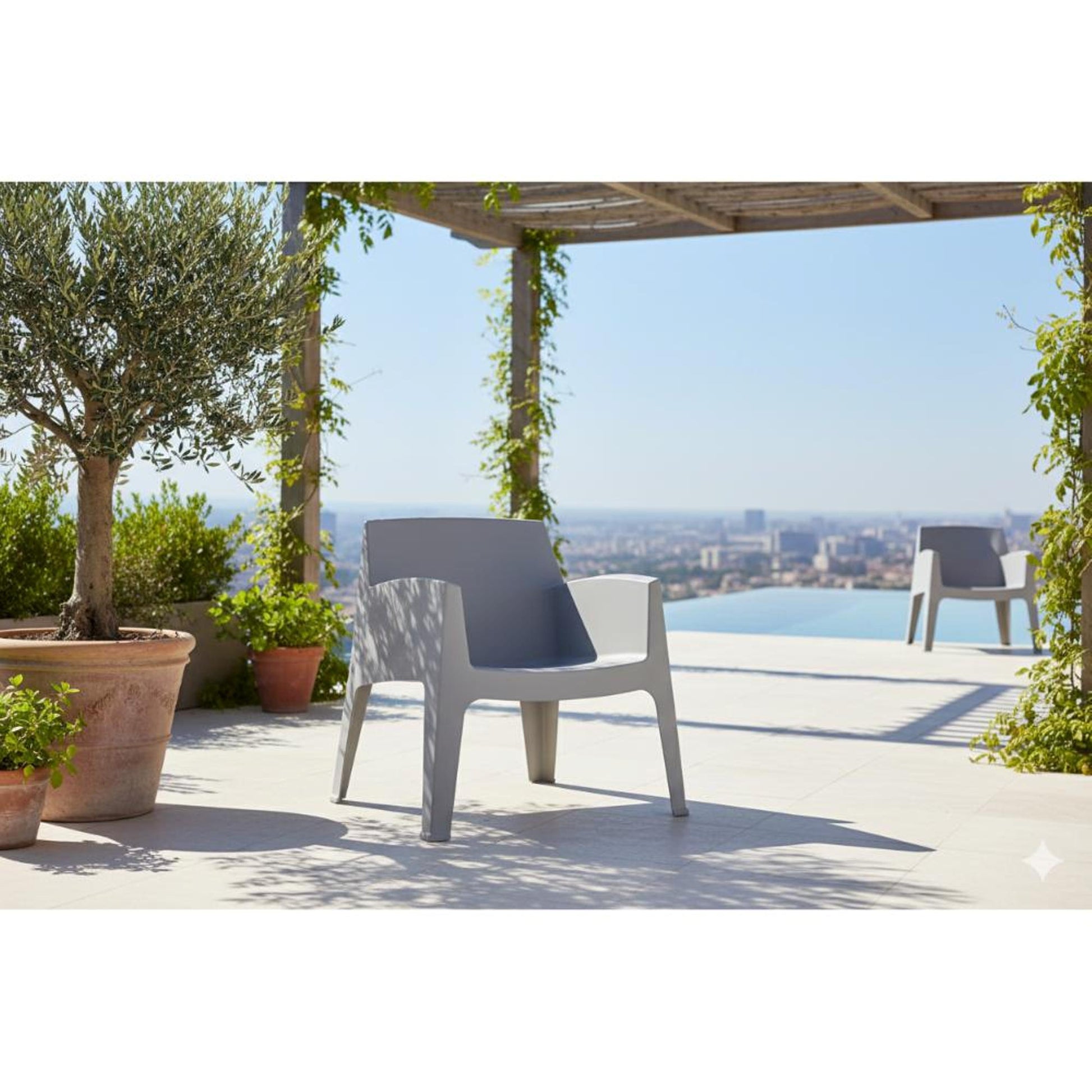 Silla Coron 73X62X48 Rta Gris