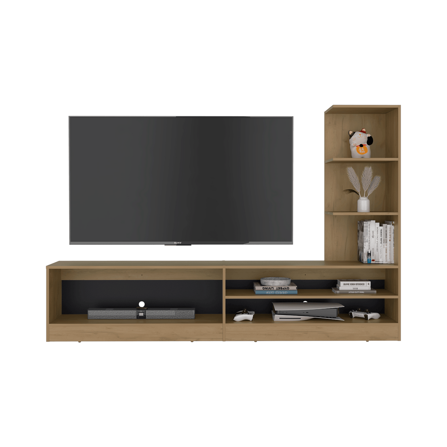 Centro De Entretenimiento 65" Delmar 134X200X33 Fresno Zf
