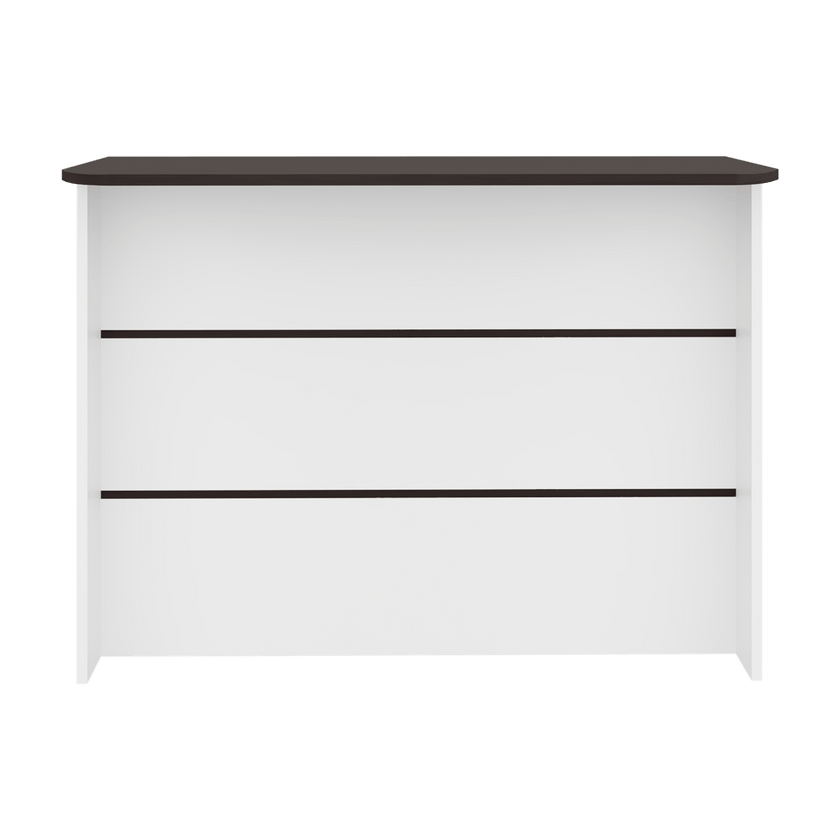 Isla De Cocina Fendi 90X120X60 Rta Blanco Wengue Zf