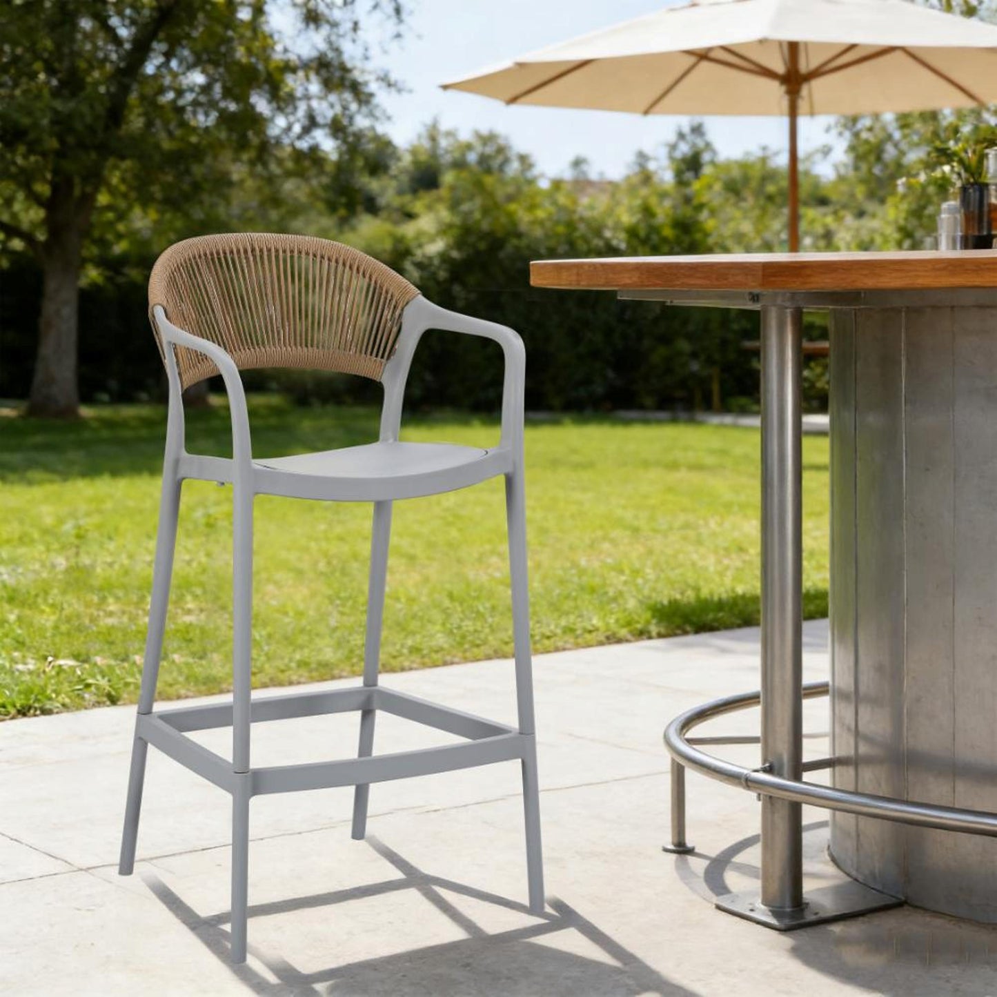 Silla Bar Bali 109X56X56 Rta Gris